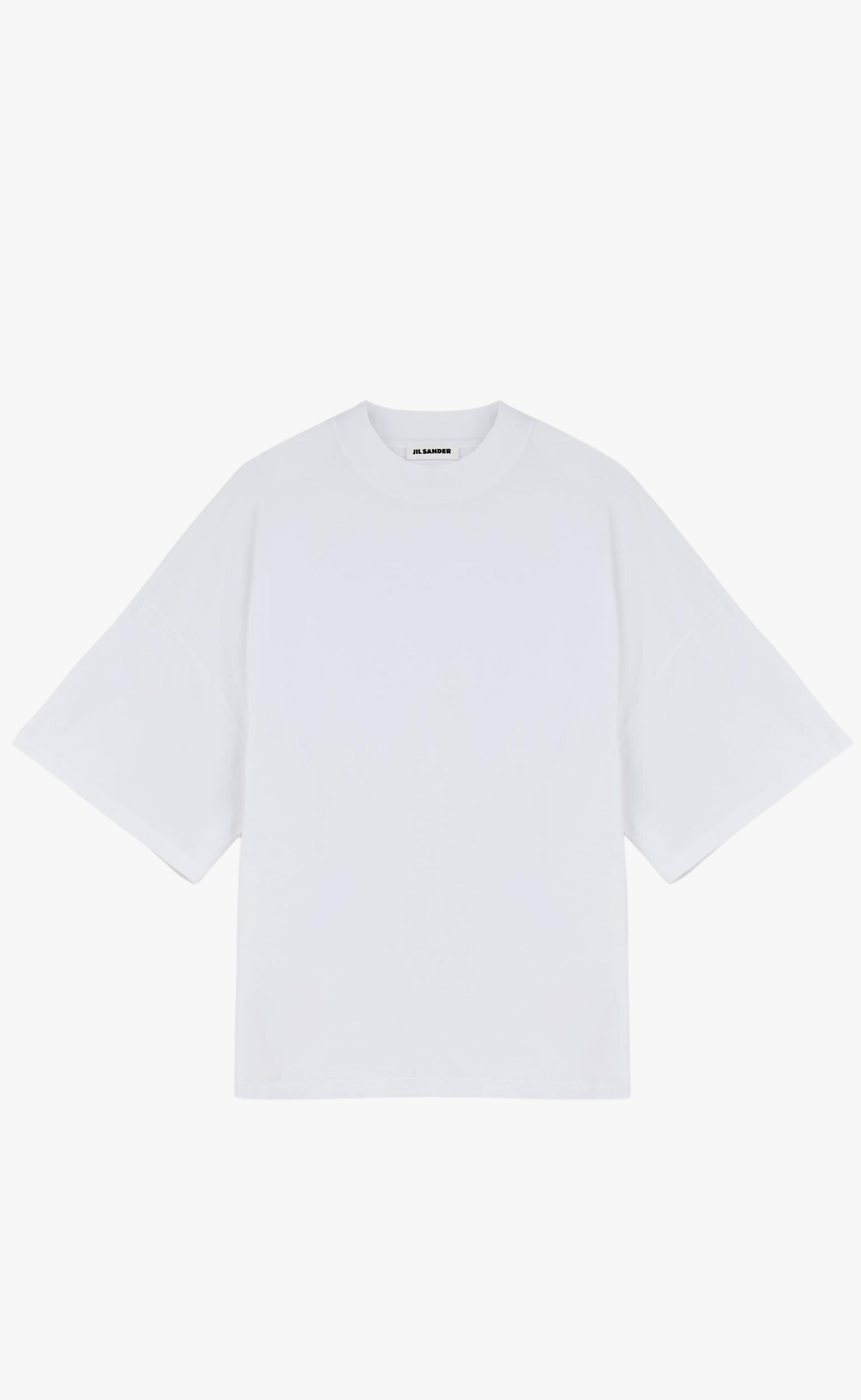 MOCK NECK WHITE T-SHIRT