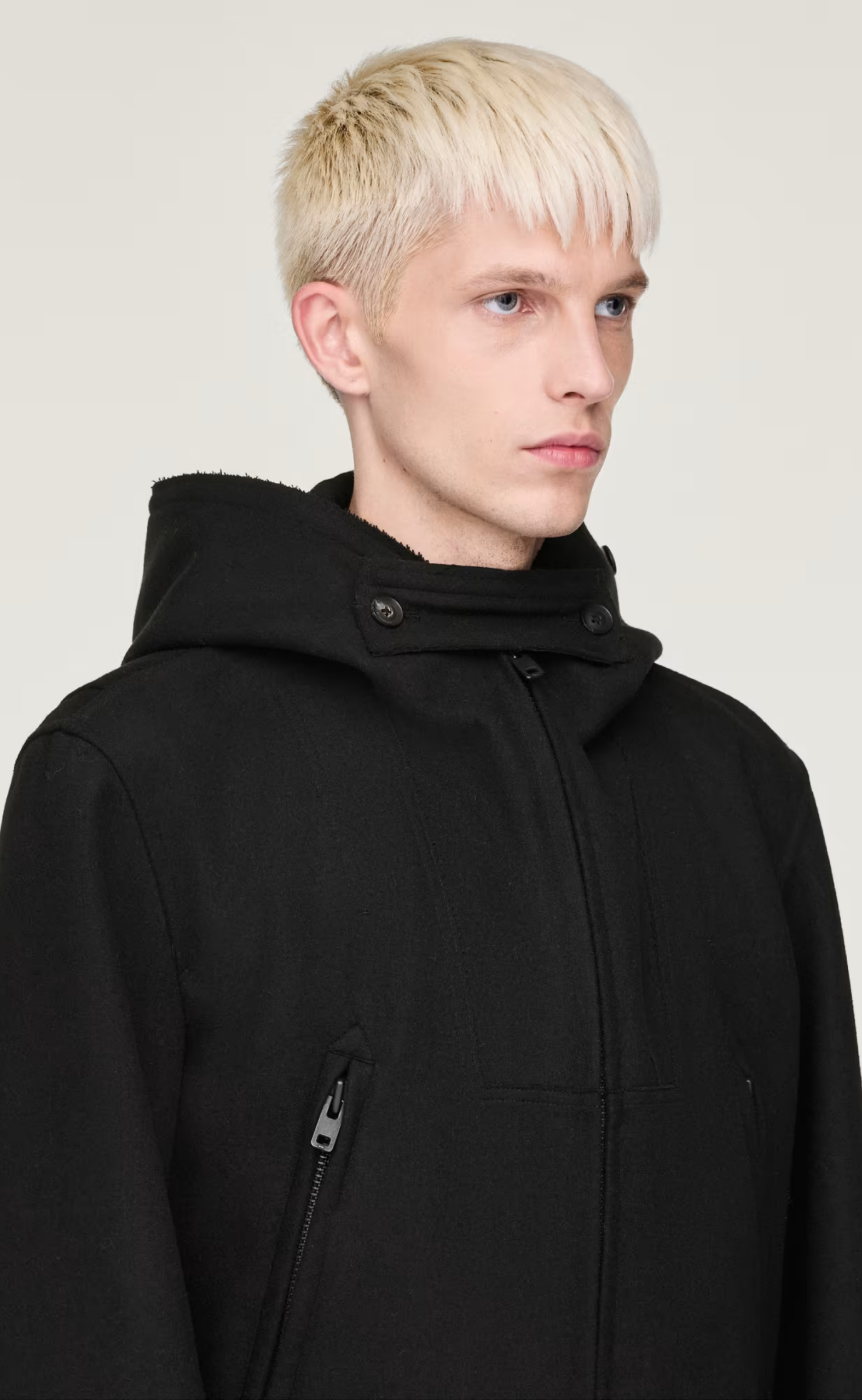 MELTON BLACK JACKET