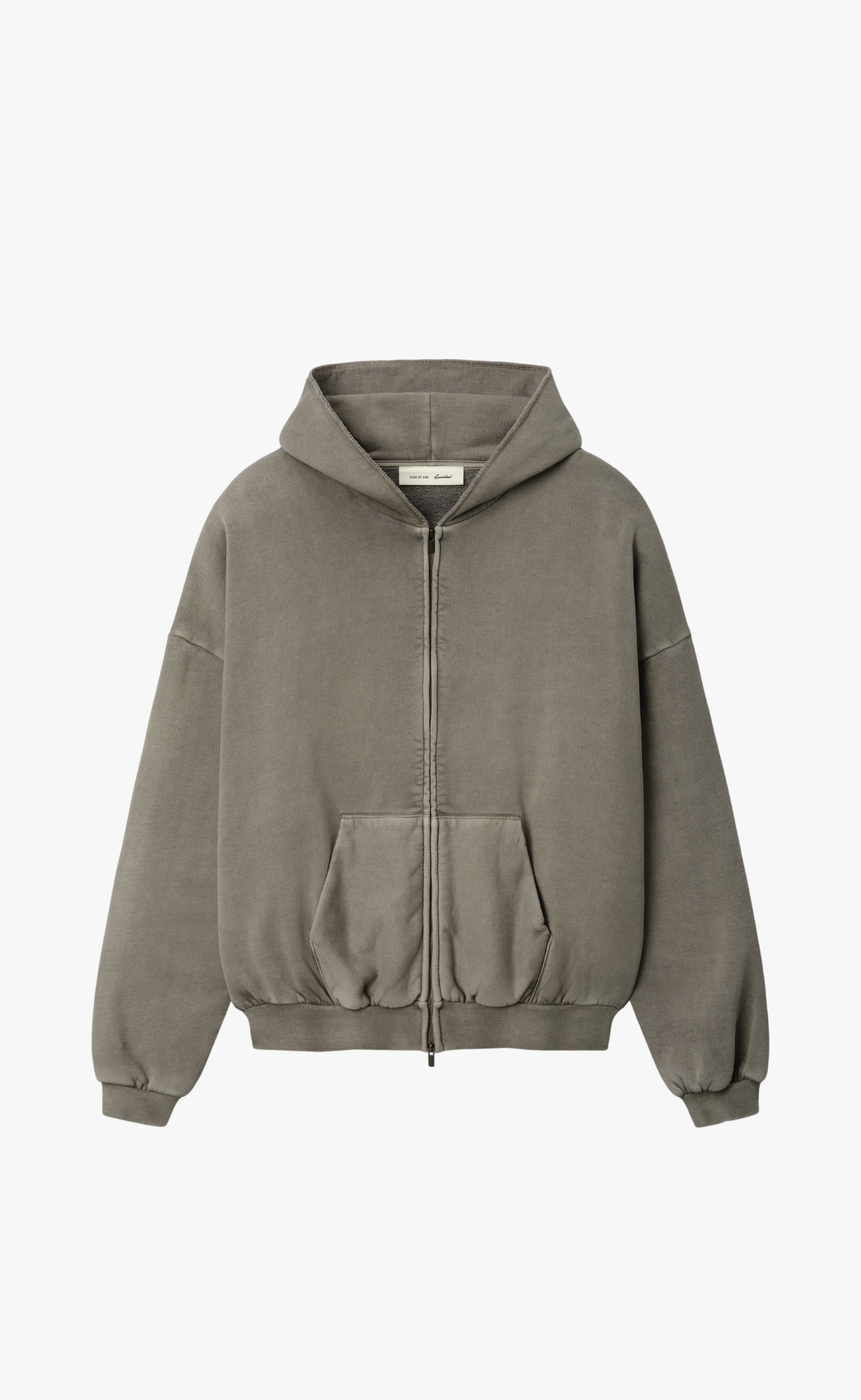 90S ZIP-UP WASHED SEAL HOODIE