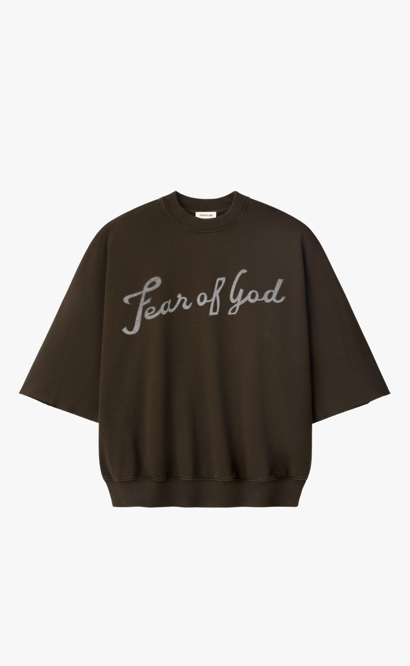 43 CUT SLEEVE DARK BROWN T-SHIRT