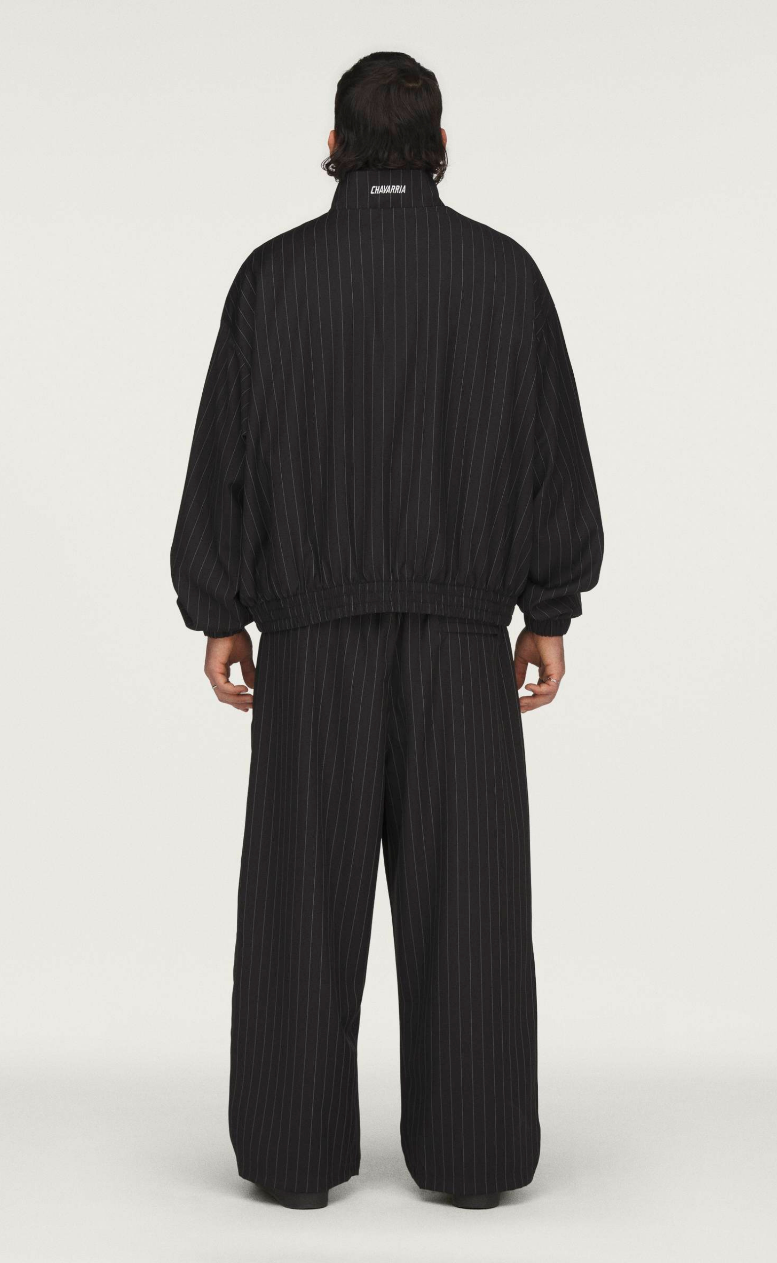 WC PINSTRIPE BLACK TRACK JACKET