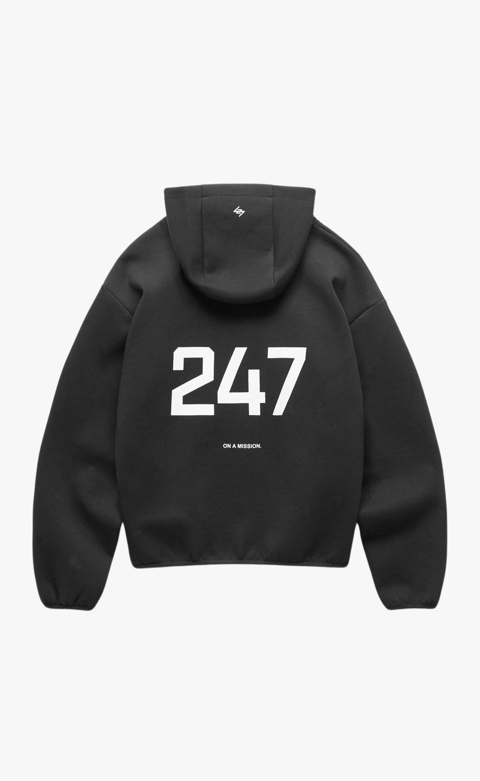 247 NUMBERS JET BLACK HOODIE