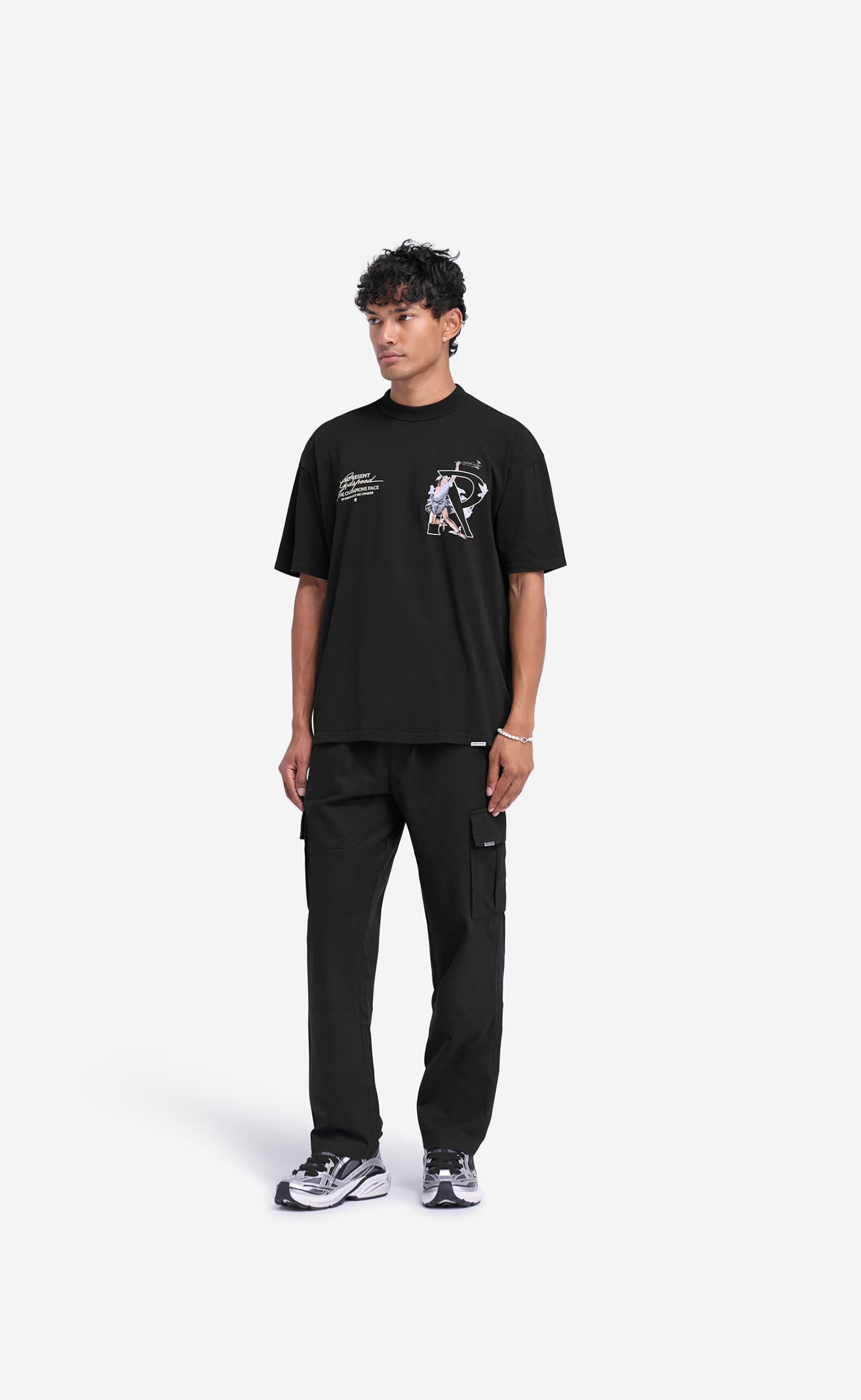 STANDARD NON CUFFED BLACK PANT