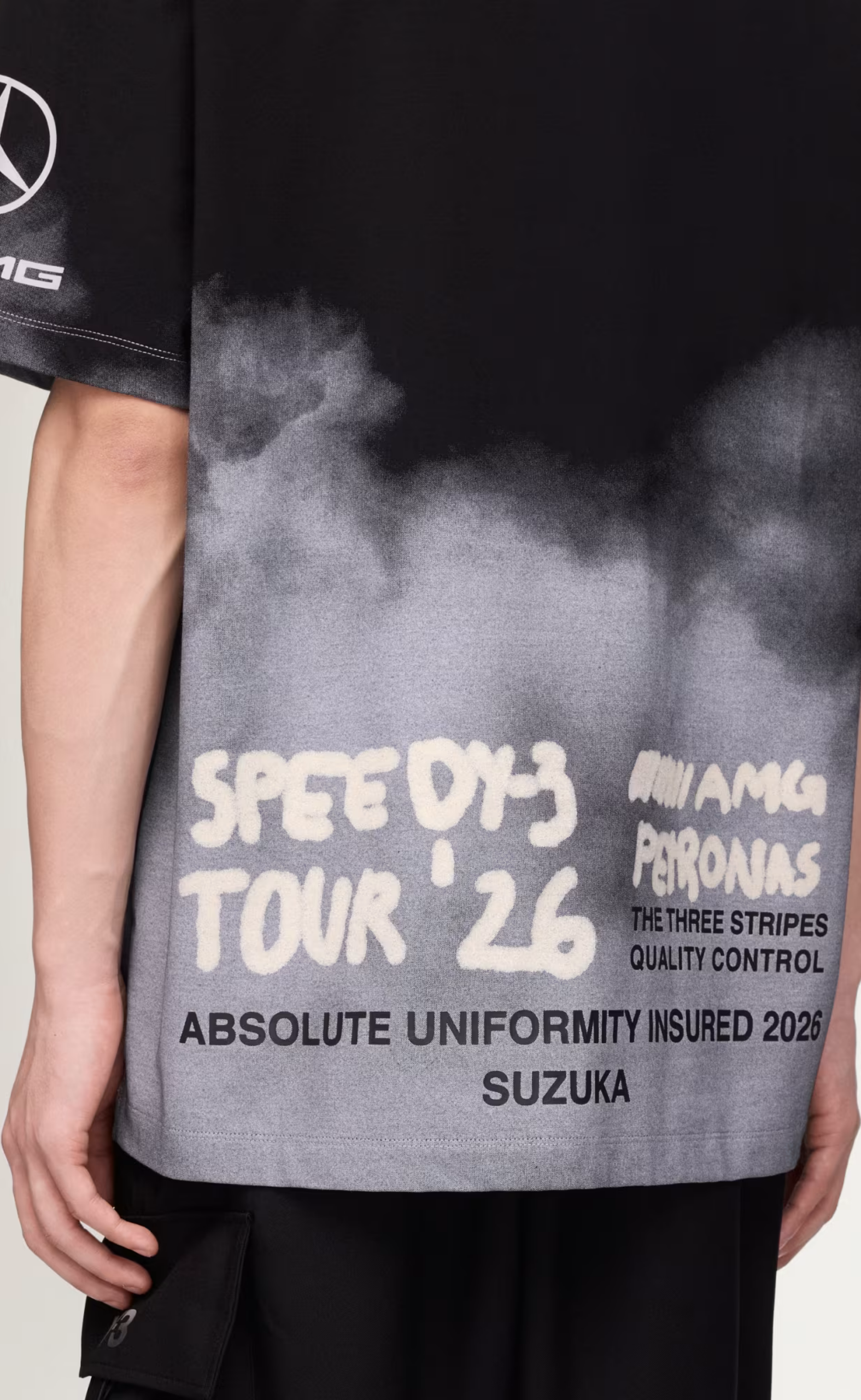 F1 MERCEDES TOUR BLACK T-SHIRT