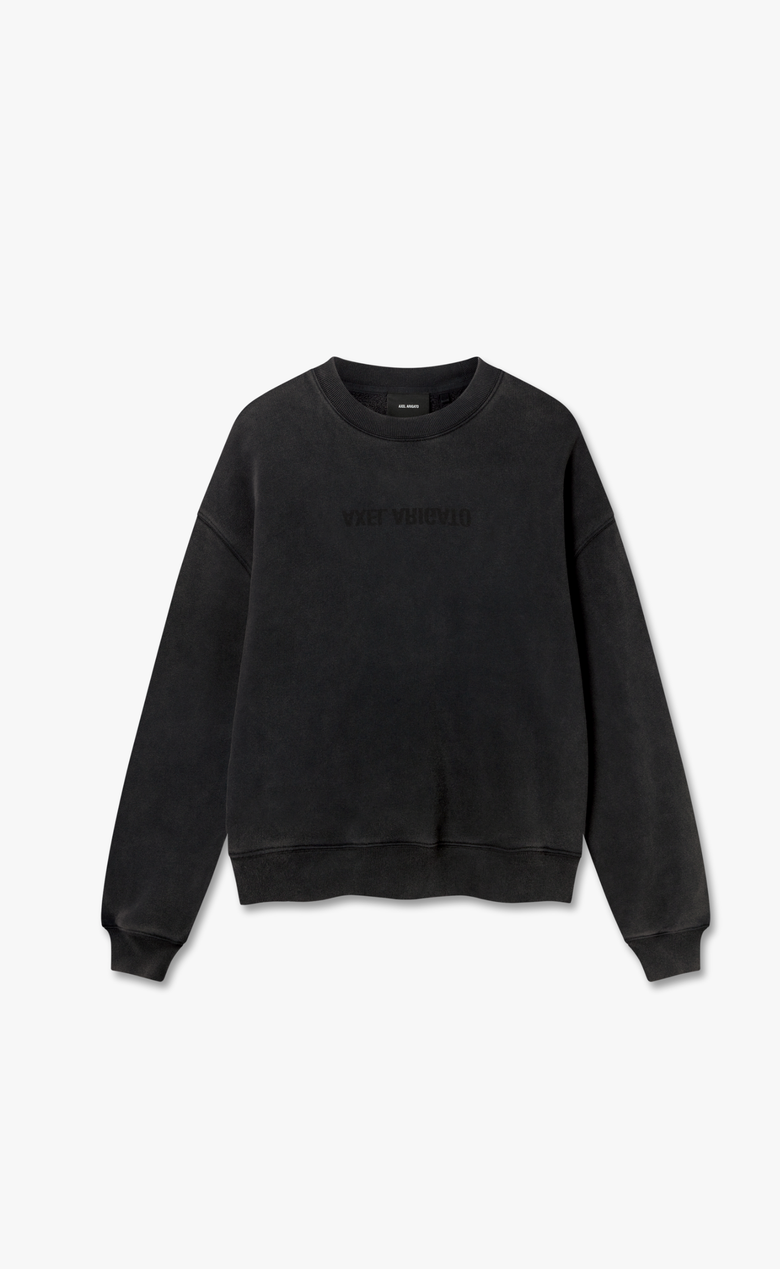 DISTORT WASHED BLACK CREWNECK