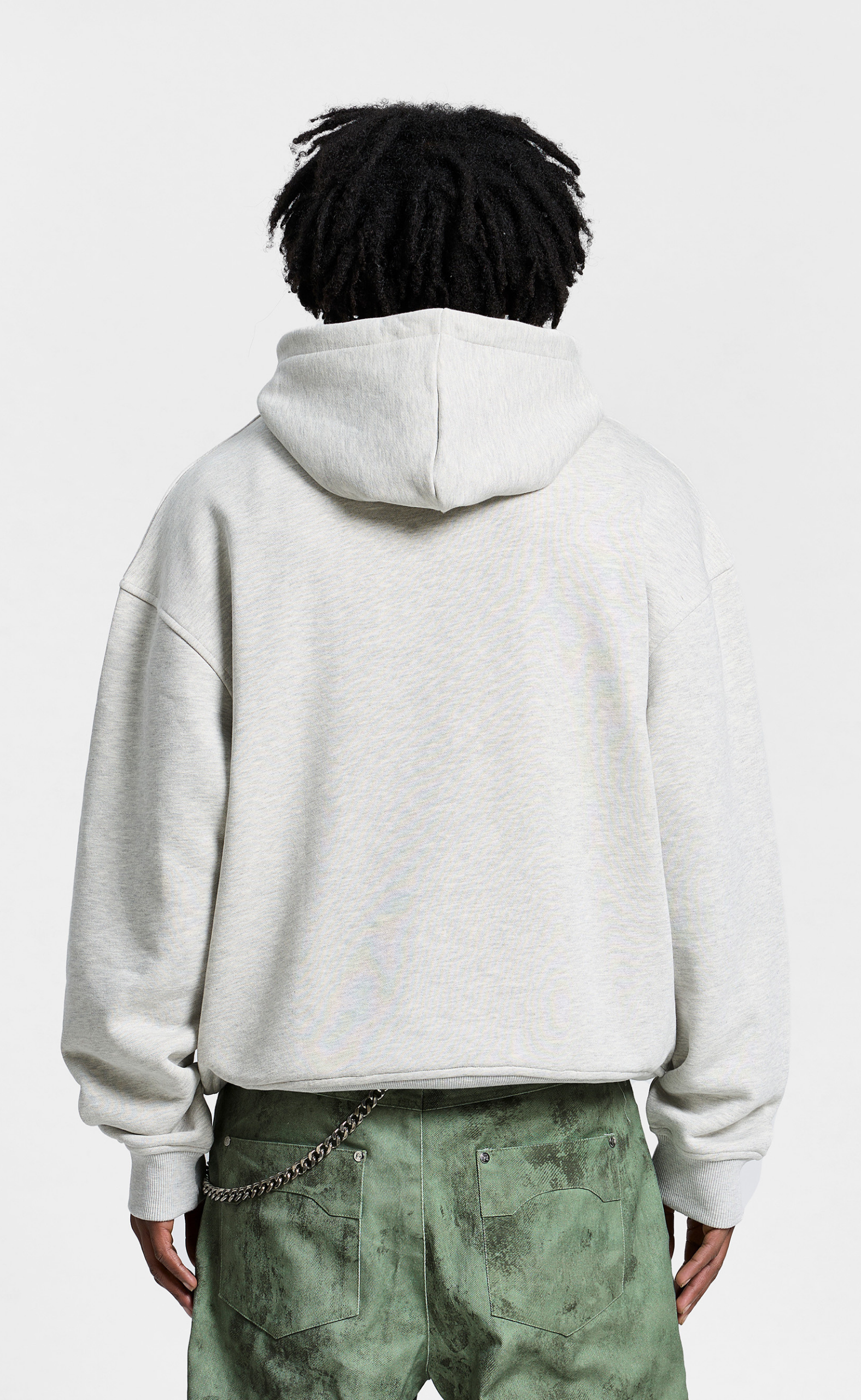 LE VERNIS MELANGE GREY HOODIE