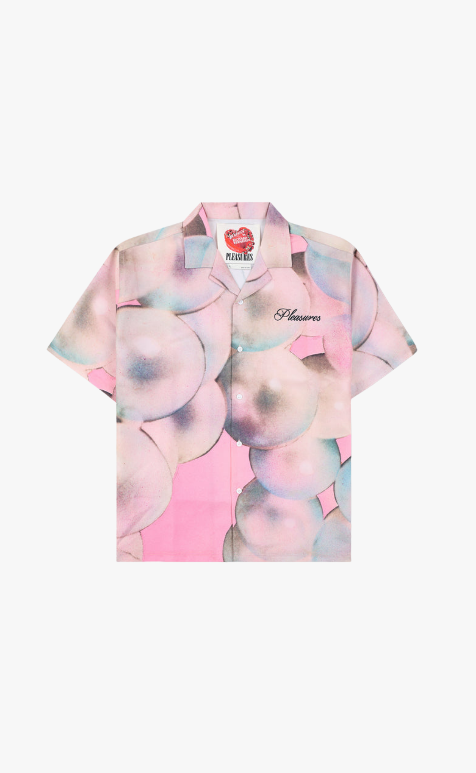 PEARL BUTTON UP PINK SHIRT
