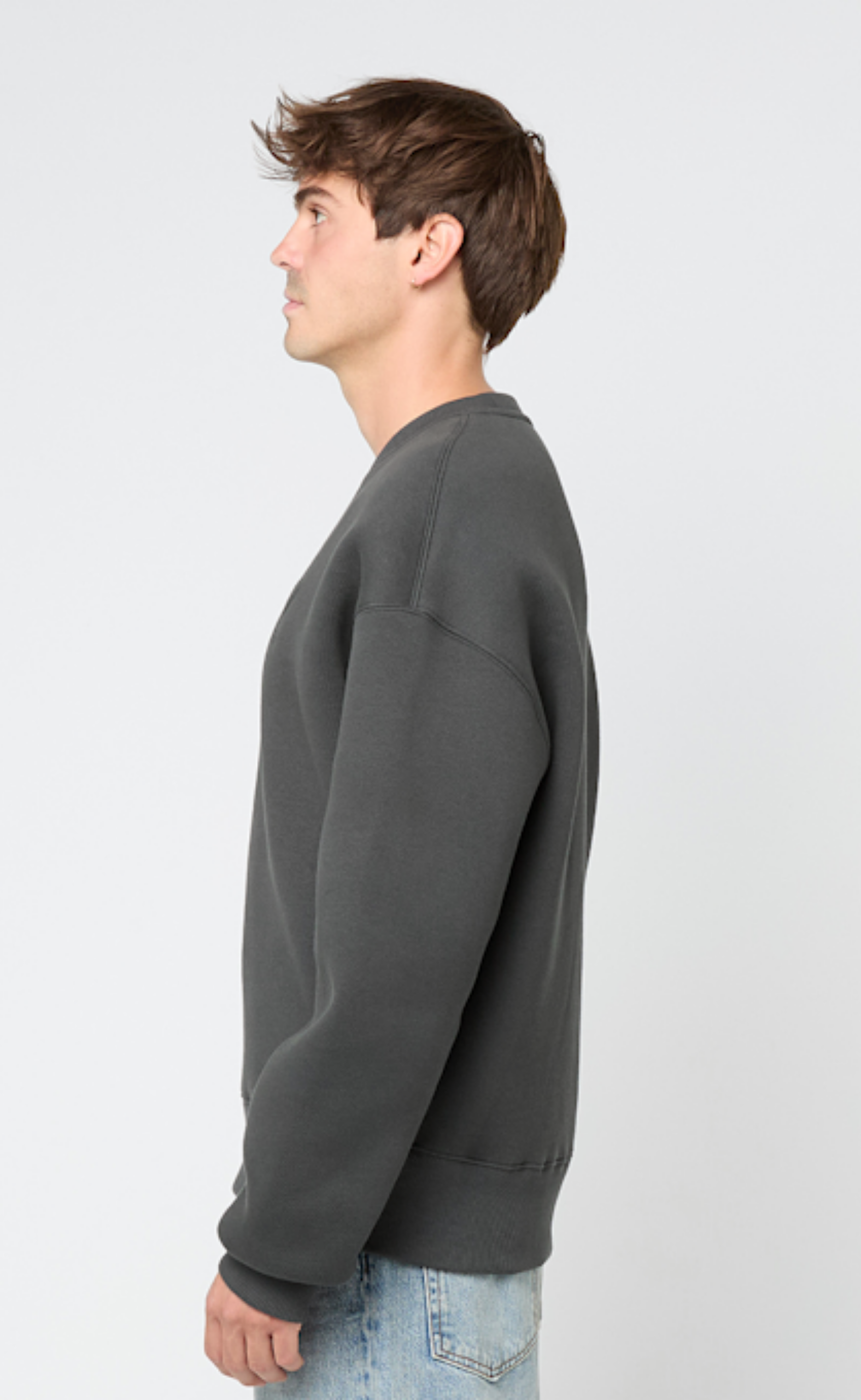 BIG ADC EMBOSSED ANTHRACITE CREWNECK