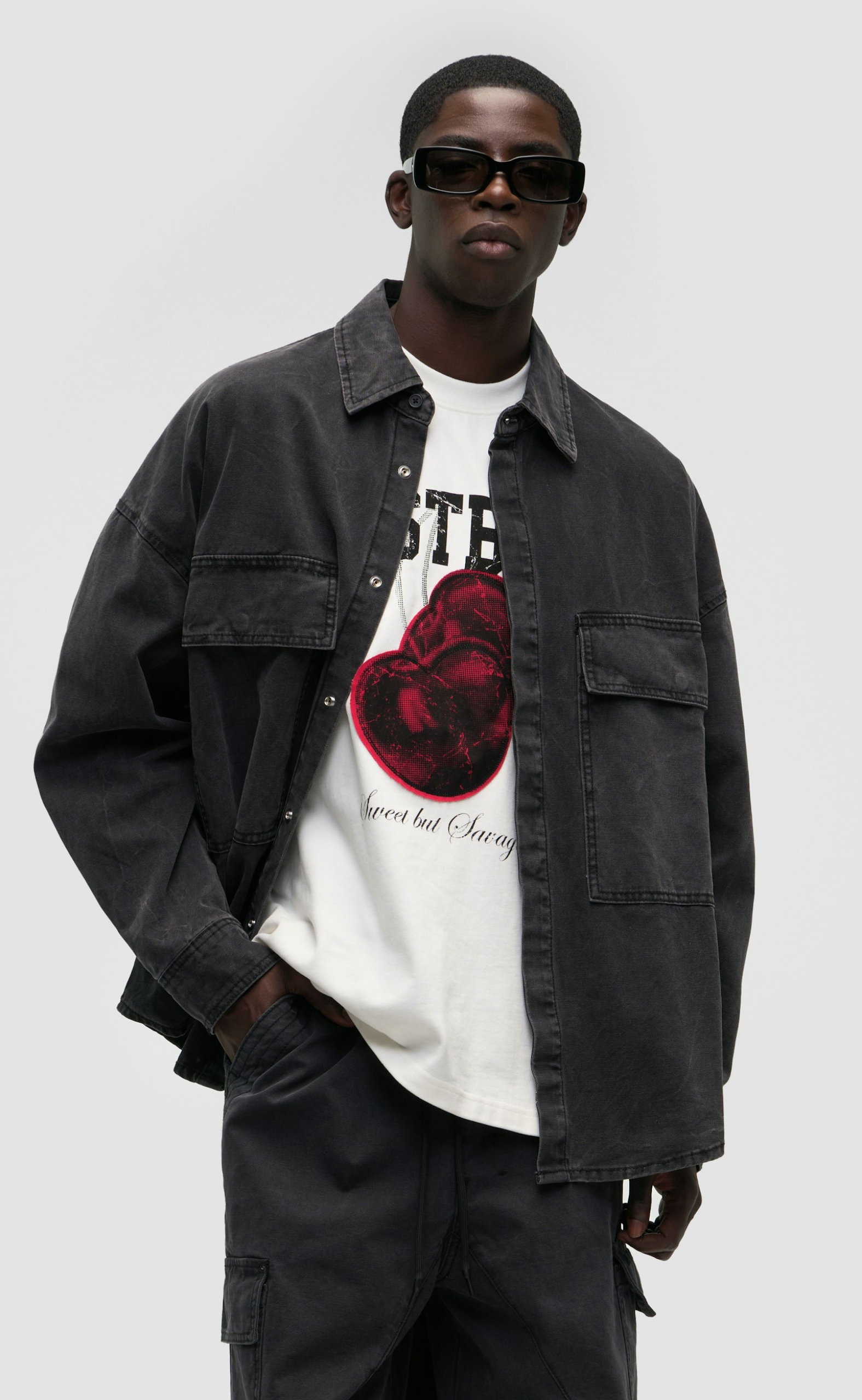 BLAKE BLACK WASHED SHIRT