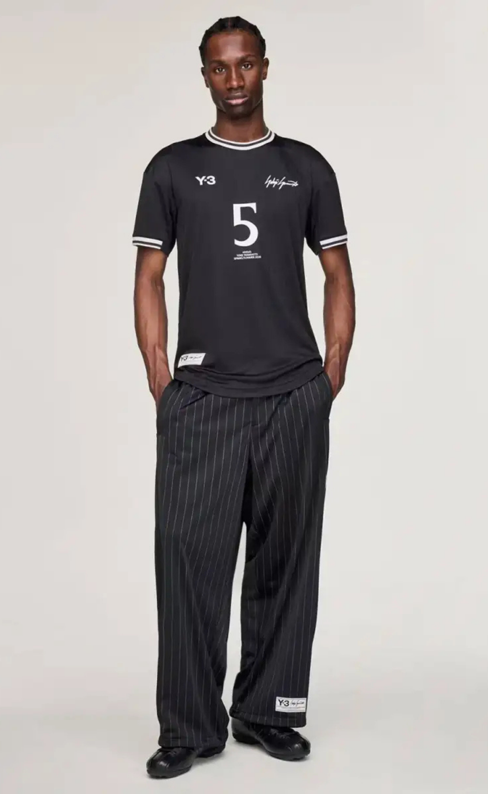 Y-3 BELLINGHAM FOOTBALL BLACK T-SHIRT