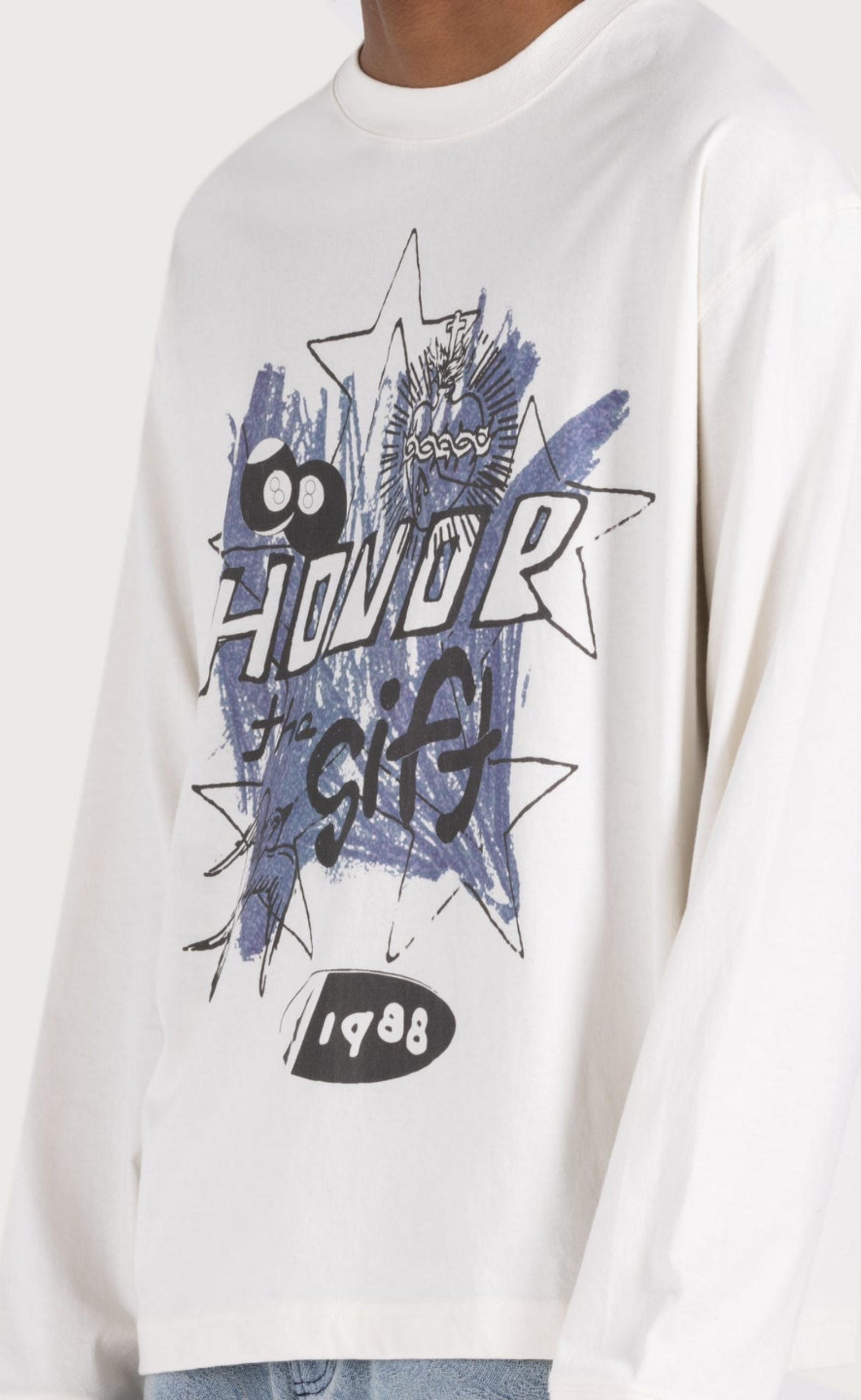 POP ART WHITE LONGSLEEVE