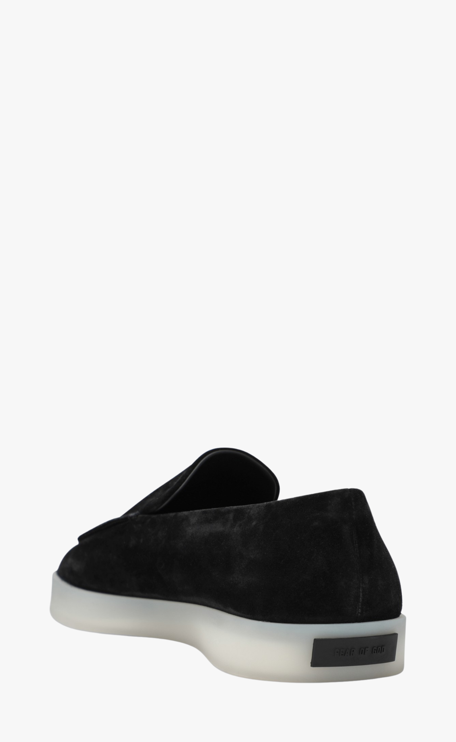 REVERSE SUEDE BLACK LOAFER
