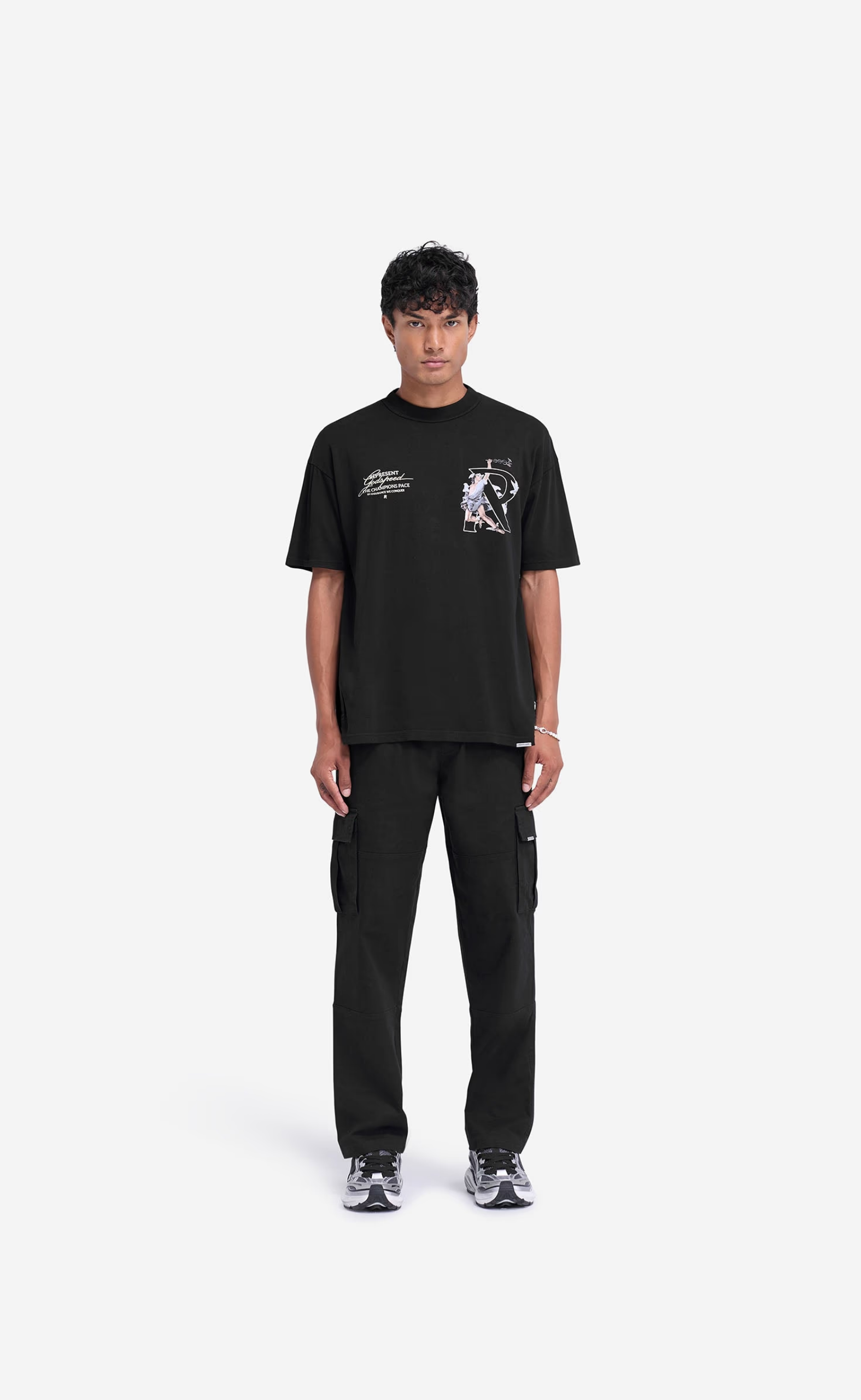 STANDARD NON CUFFED BLACK PANT