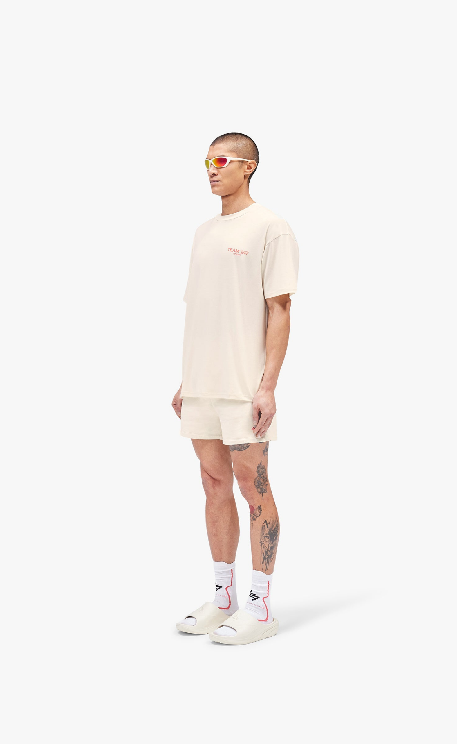 TEAM 247 OVERSIZED CREAM T-SHIRT