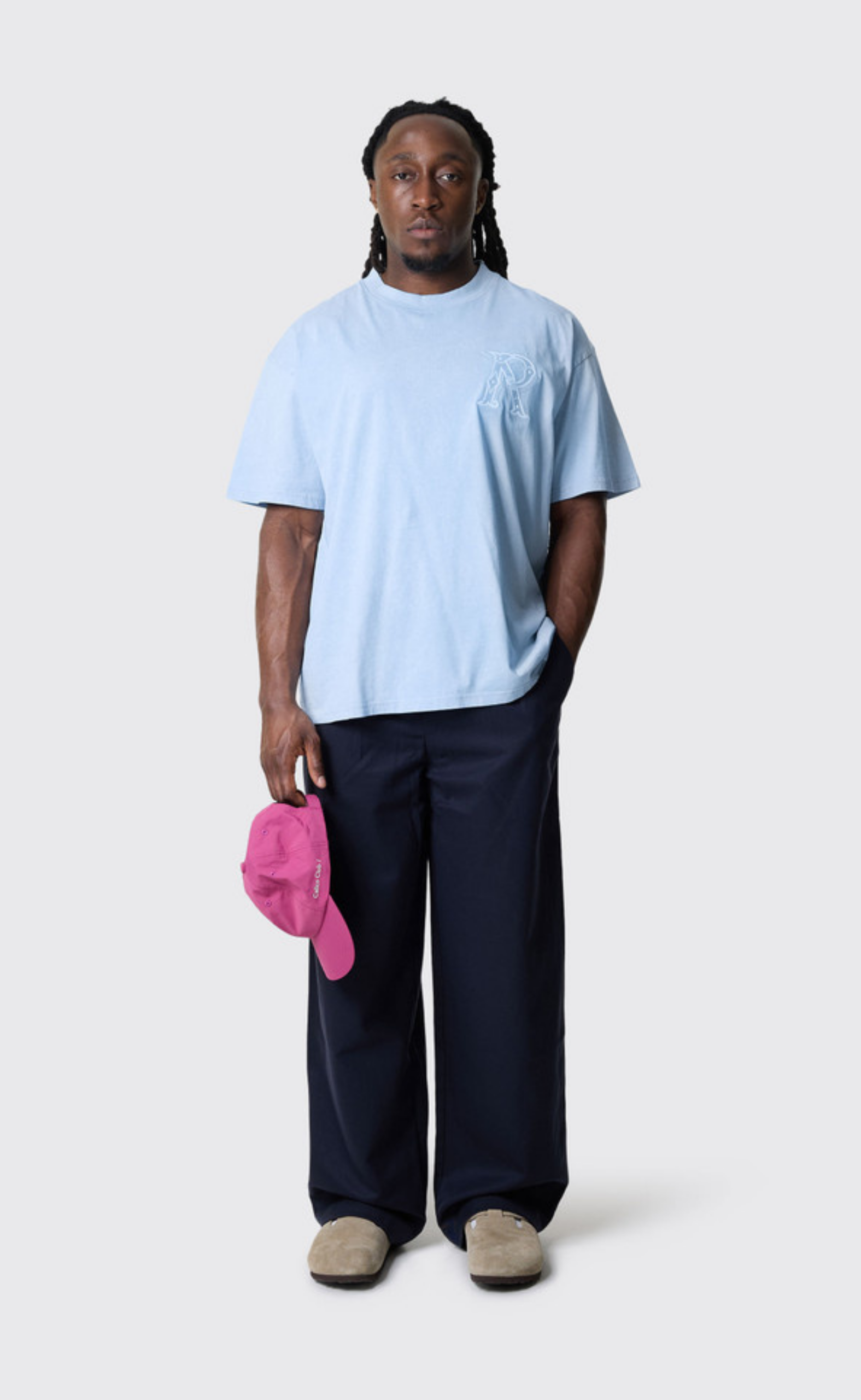 WESTERN INITIAL MOUNTAIN BLUE T-SHIRT