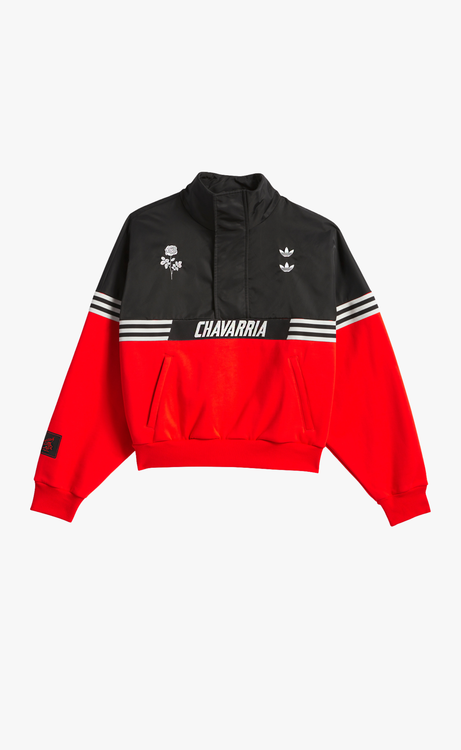 CHAVARRIA HALF ZIP BLACK JACKET