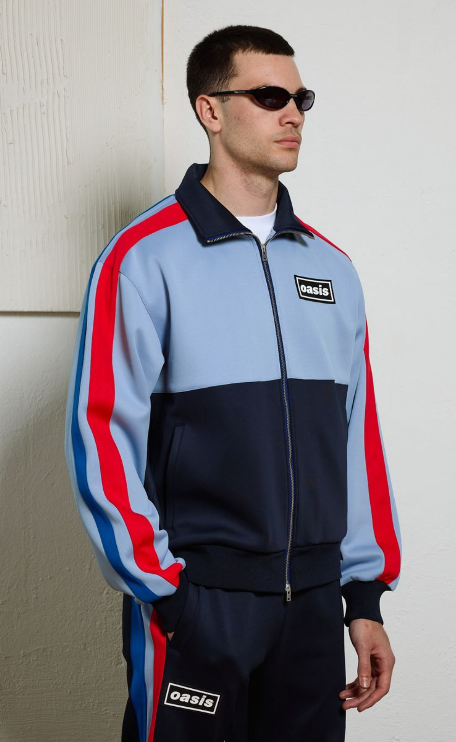 FOREVER POWDER BLUE TRACK JACKET