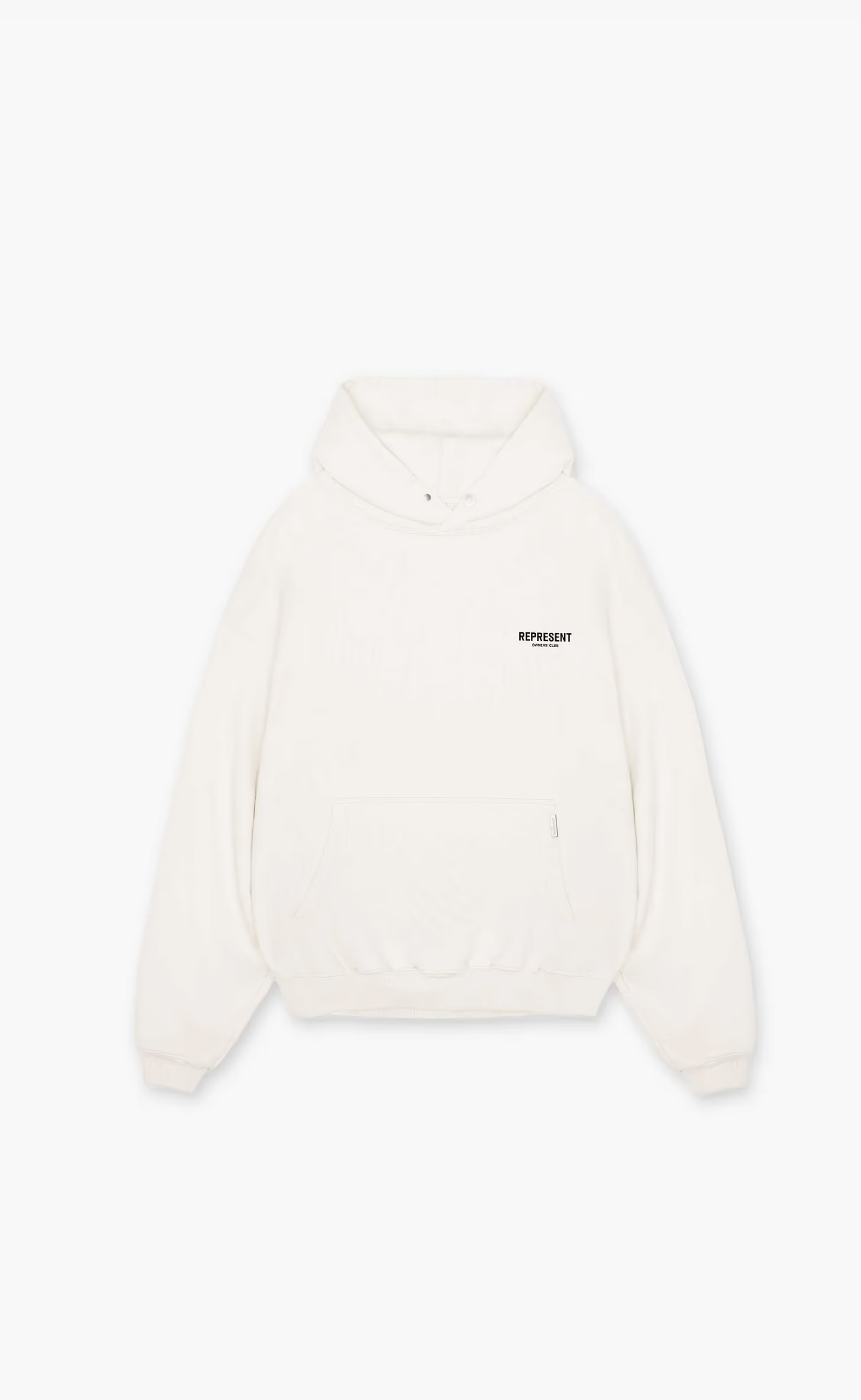 REPRESENT OWNERS CLUB FLAT WHITE HOODIE