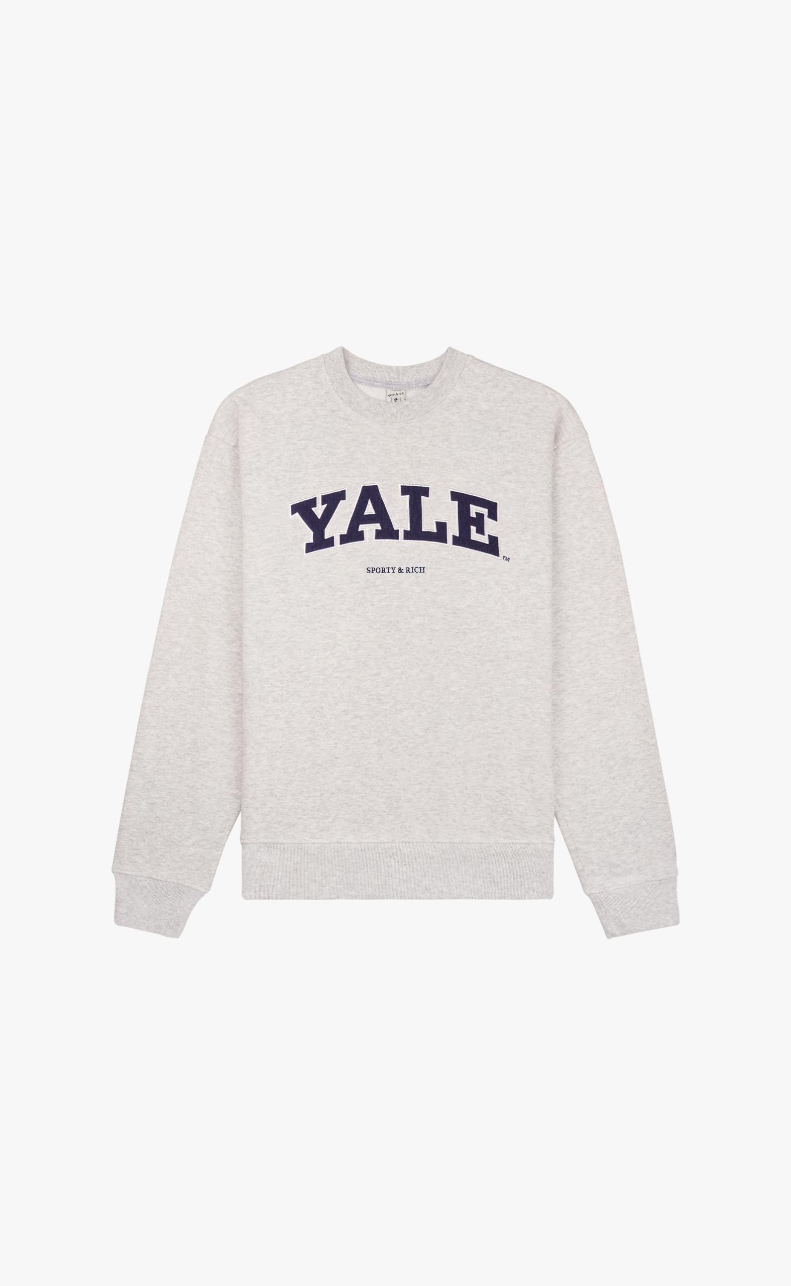 YALE IVY HEATHER GRAY CREWNECK