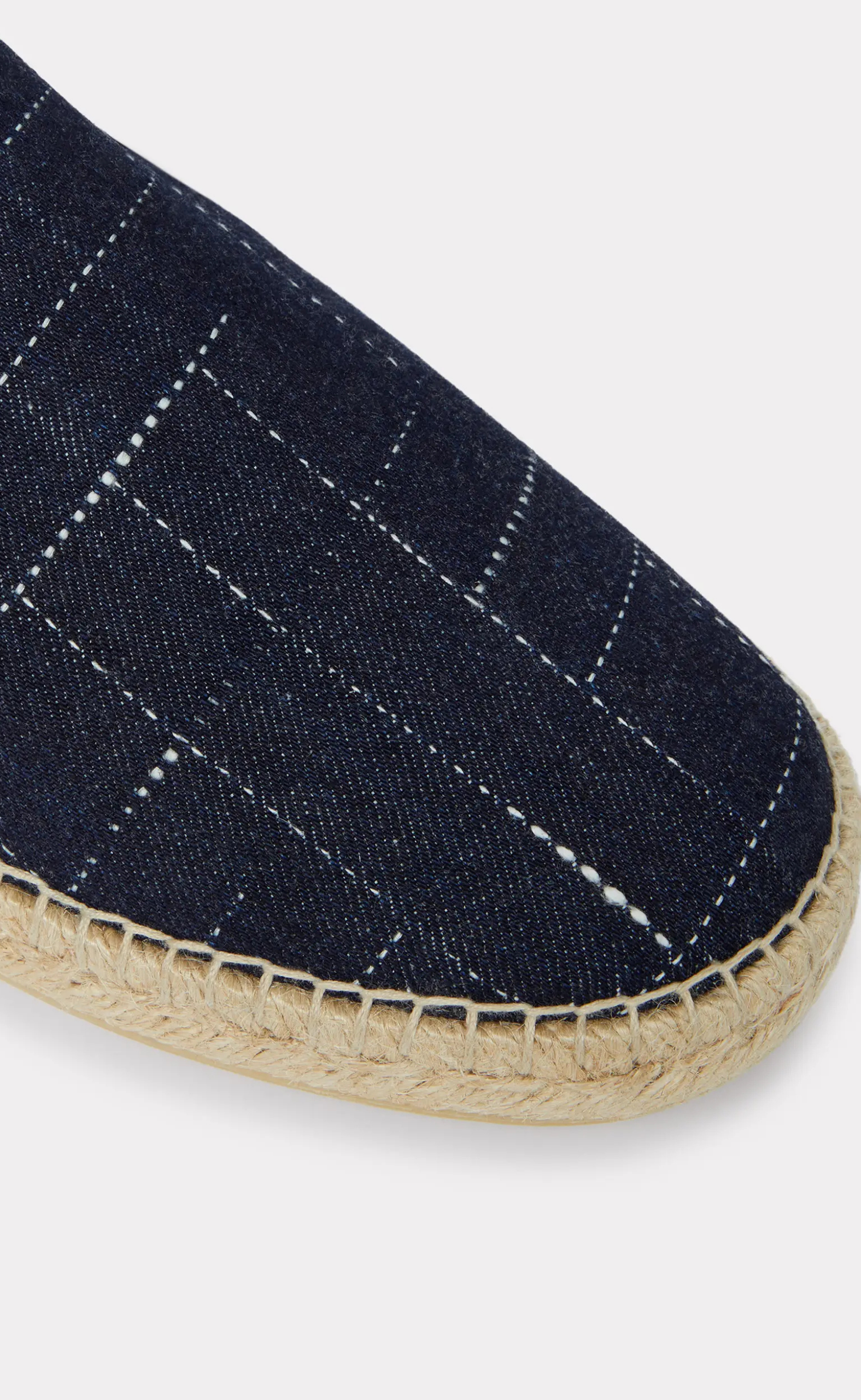 KENZO WEAVE ELASTIC SLIP-ON BLUE DENIM SNAKER