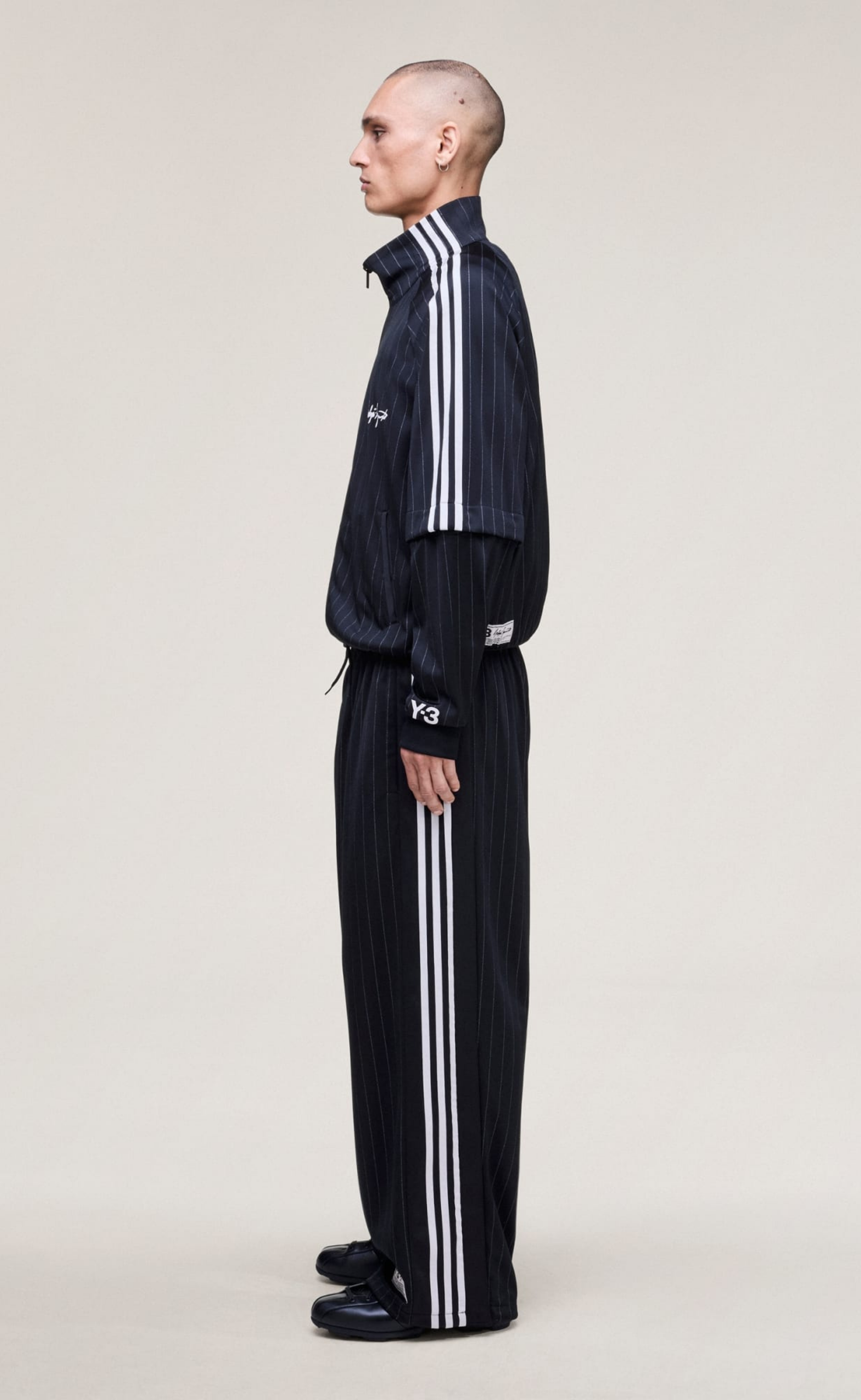 Y-3 BASKETBALL BLACK TRACK PANTS
