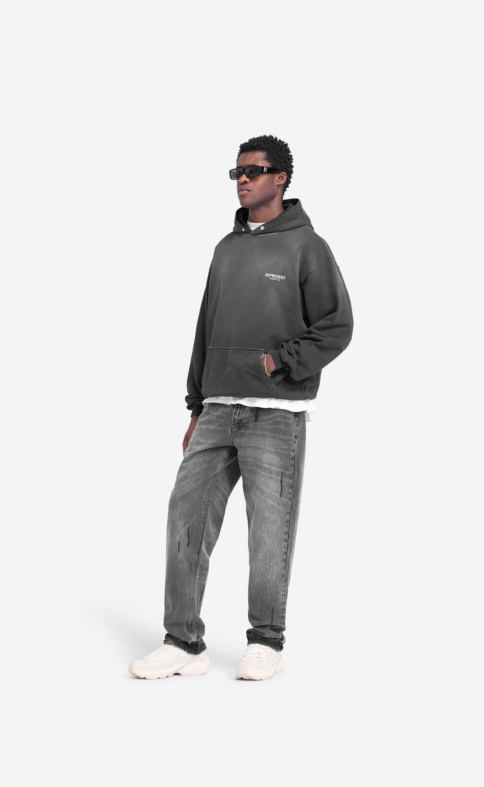 REPRESENT OWNERS CLUB AGED BLACK HOODIE