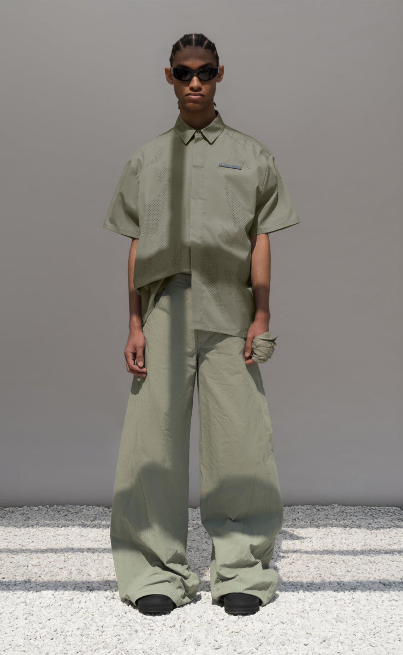 ALSORAN SS LIGHT DUSTY GREEN SHIRT