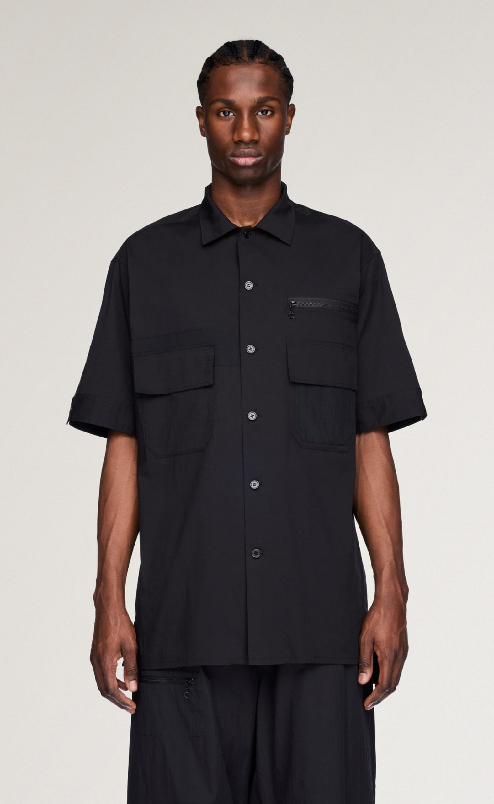 Y-3 UT SHORT SLEEVE BLACK SHIRT
