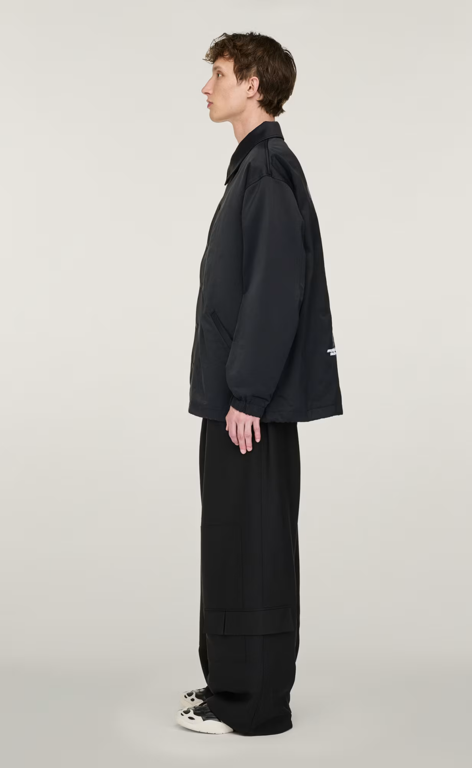 GRAPHIC COACH BLACK JACKET