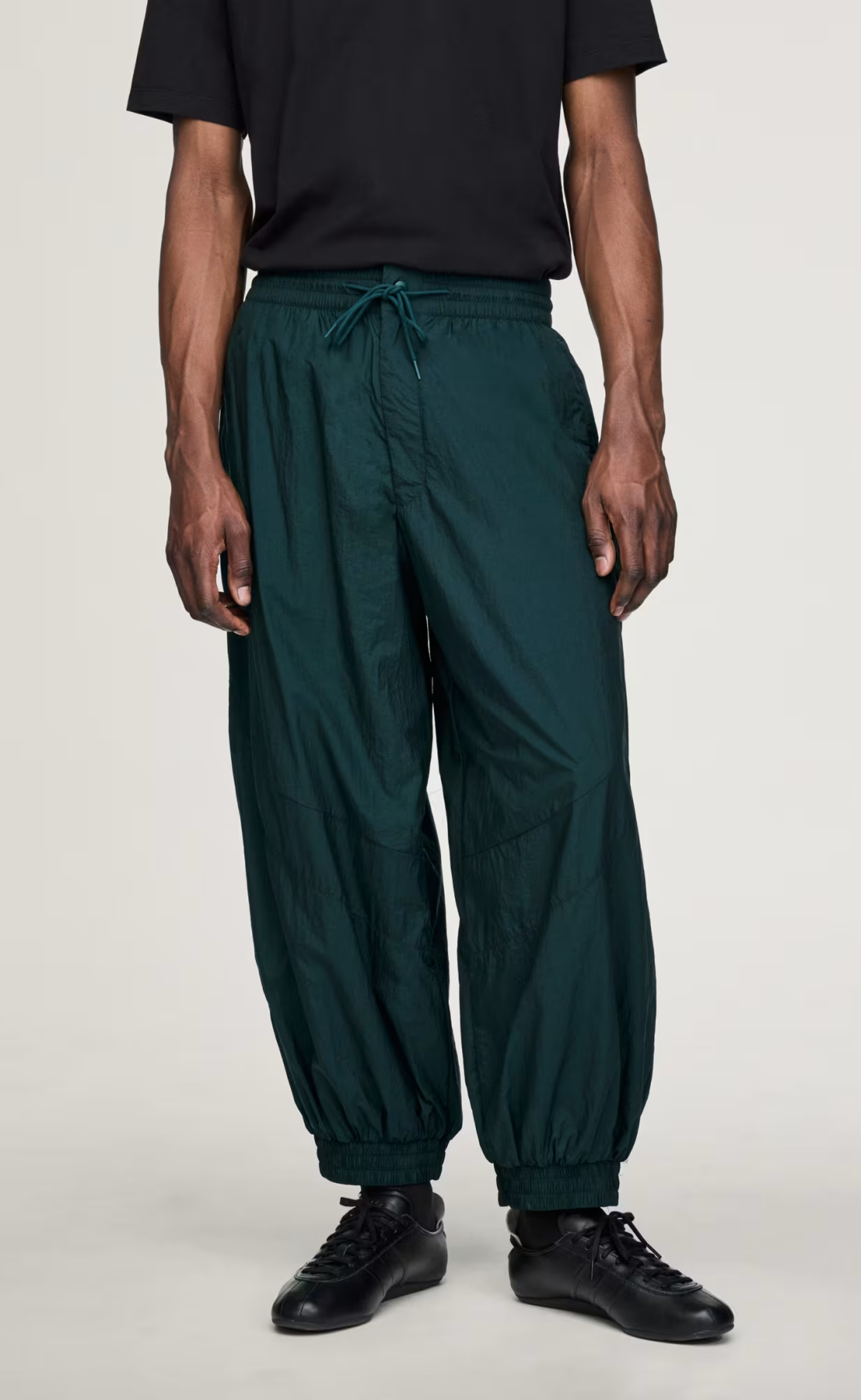 Y-3 RAW EDGE 3 STRIPES NYLON AURORA IVY PANTS