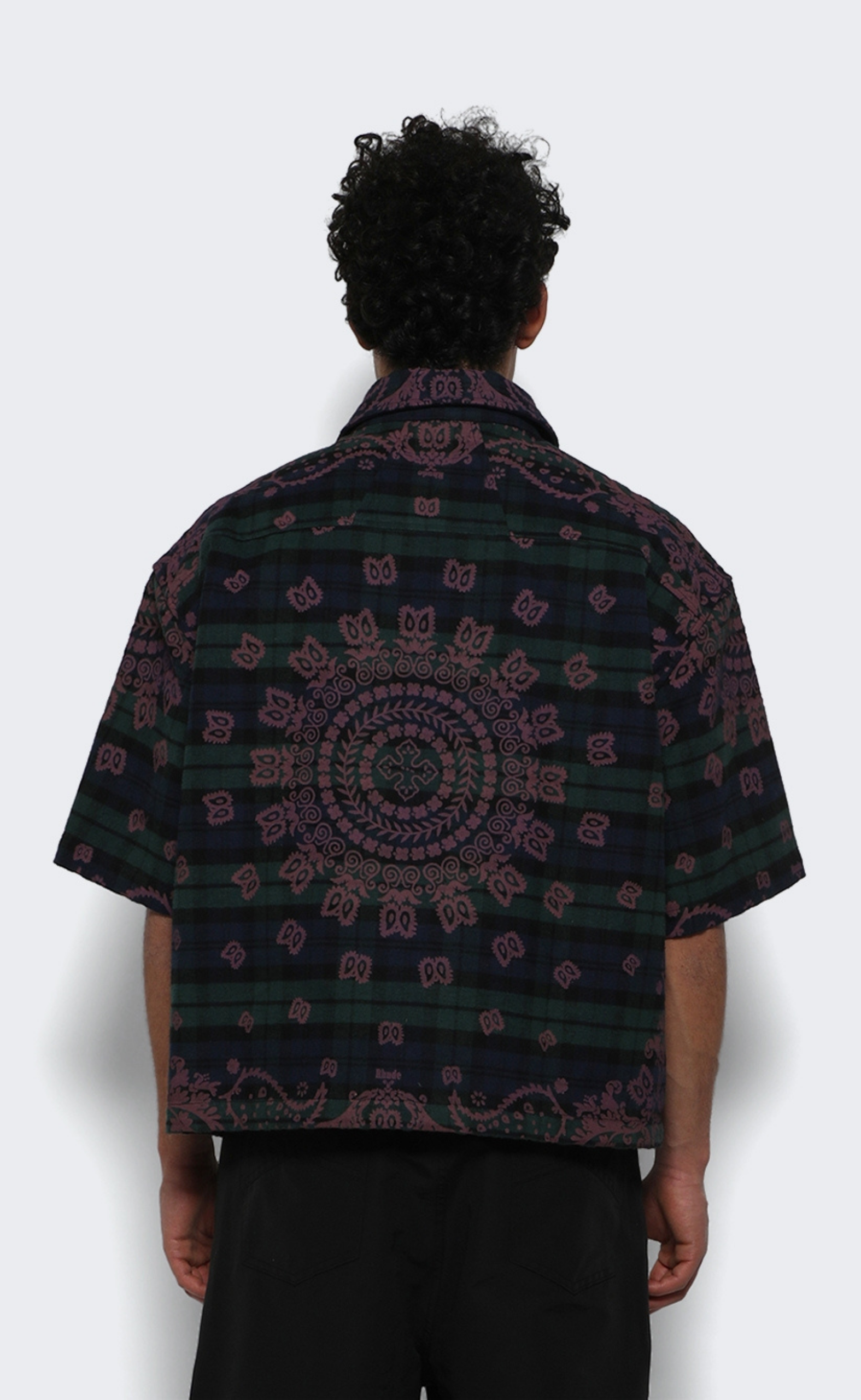 PAISLEY FLANNEL BOXY MULTI PURPLE SHIRT