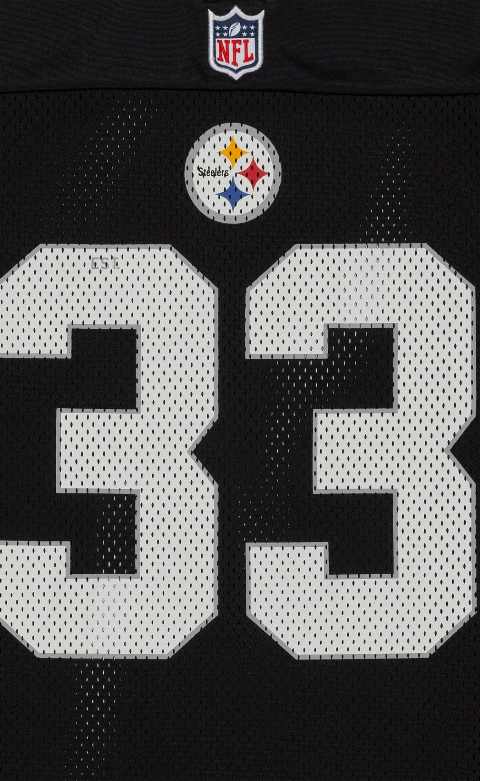 PITTSBURGH STEELERS NFL MESH BLACK T-SHIRT