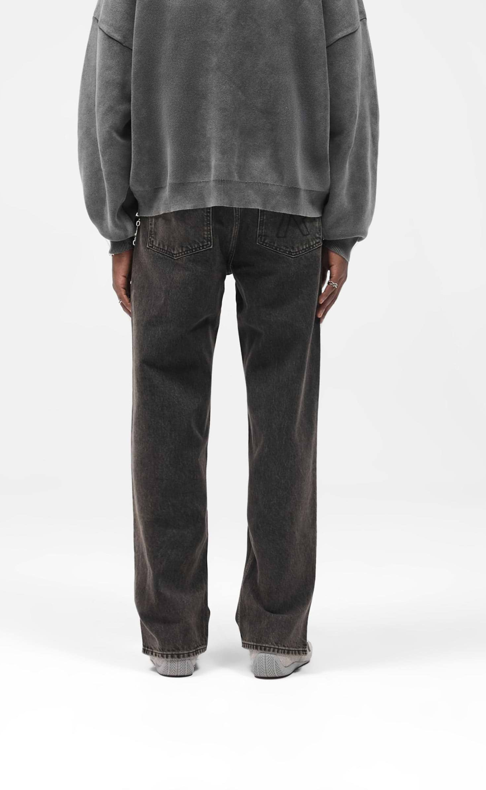 R2S SPLIT DENIM SOOT JEANS