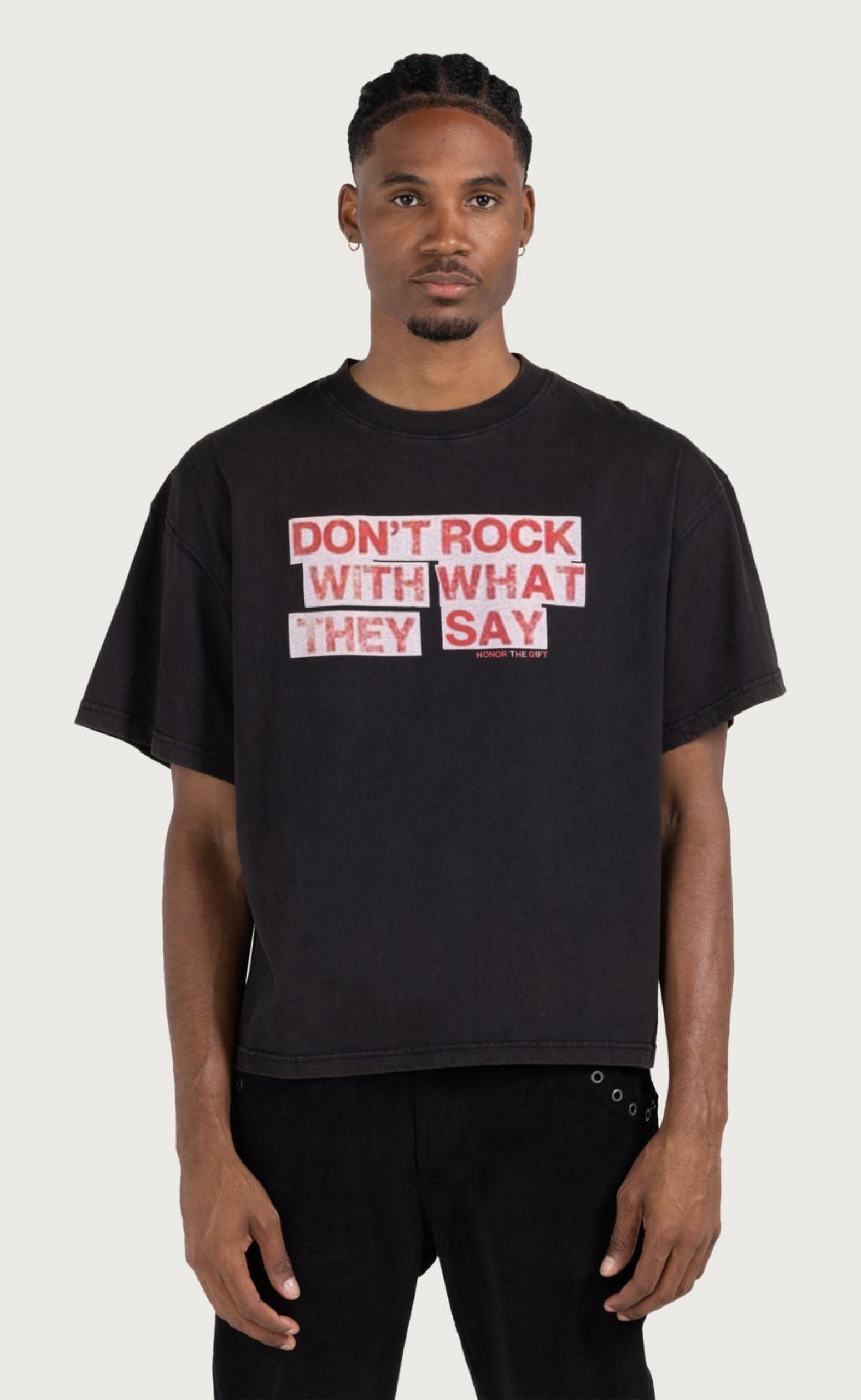 WHAT THEY SAY BLACK T-SHIRT