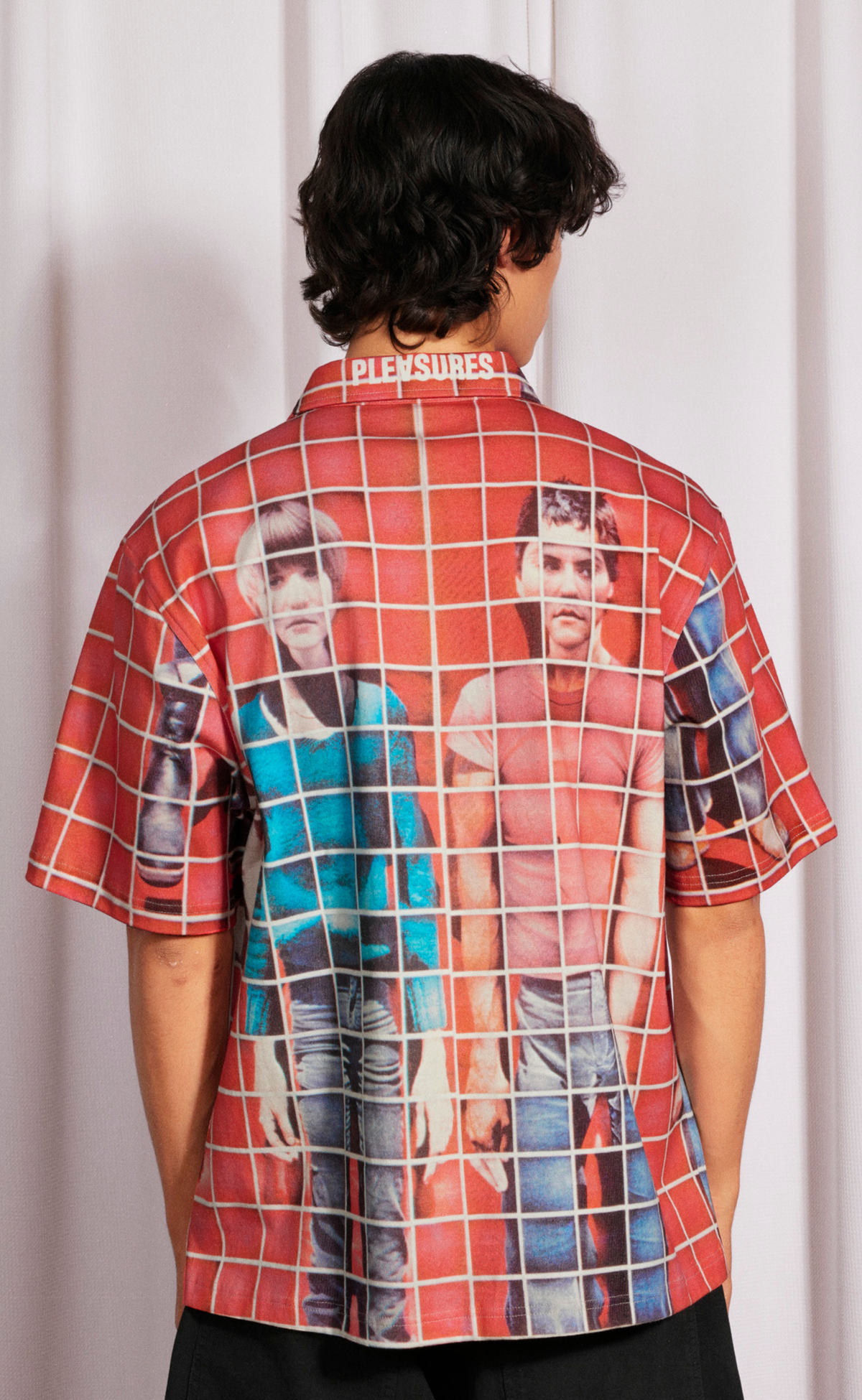 FOOD BUTTON UP RED SHIRT