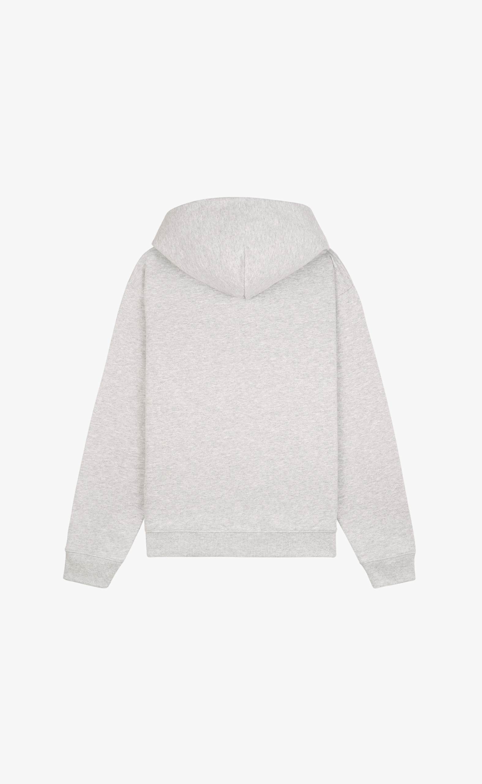 NAUTICAL EMBROIDERED ZIP HEATHER GRAY HOODIE