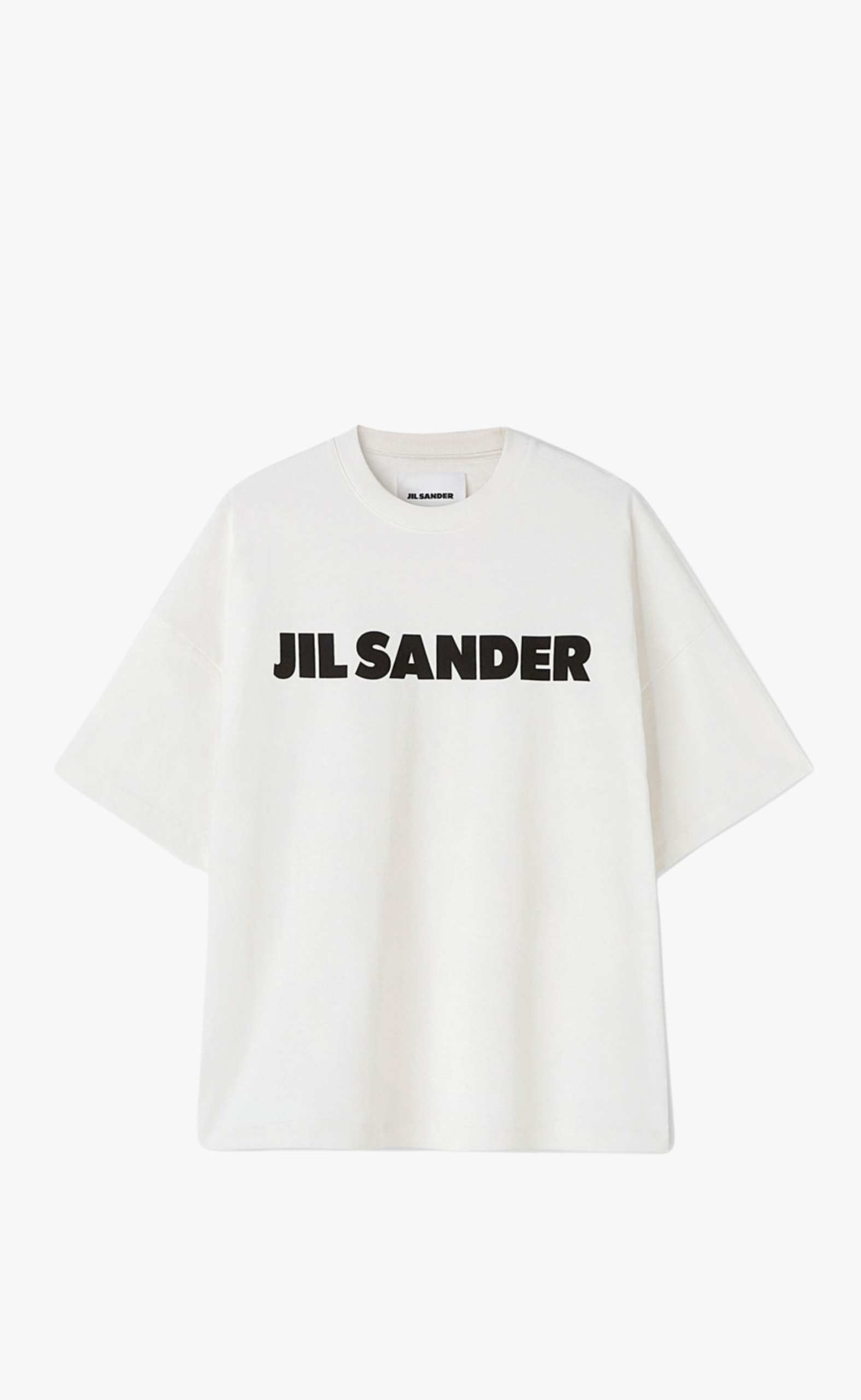 JIL SANDER PRINTED LOGO PORCELAIN T-SHIRT