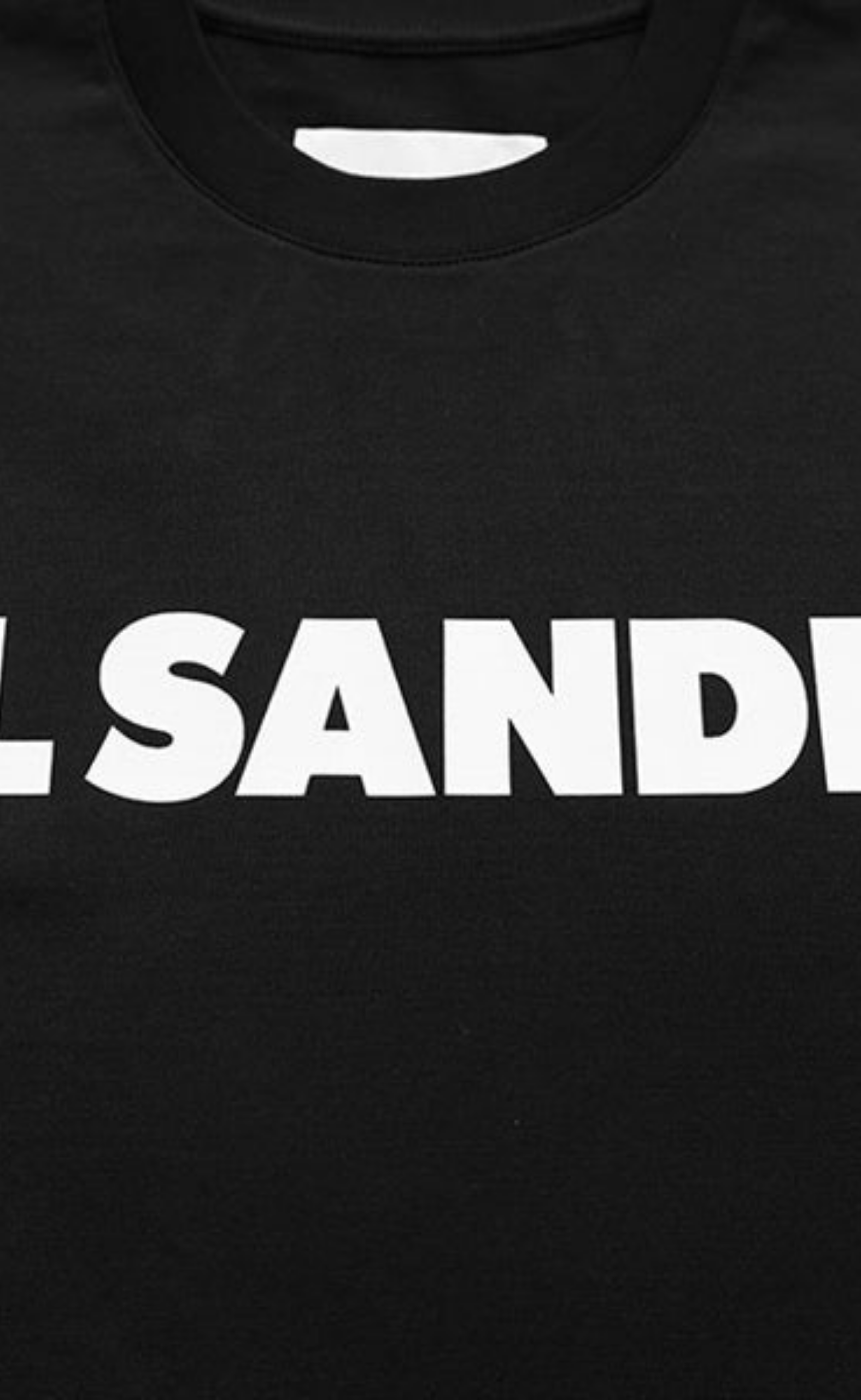LOGO PRINT BOXY BLACK T-SHIRT