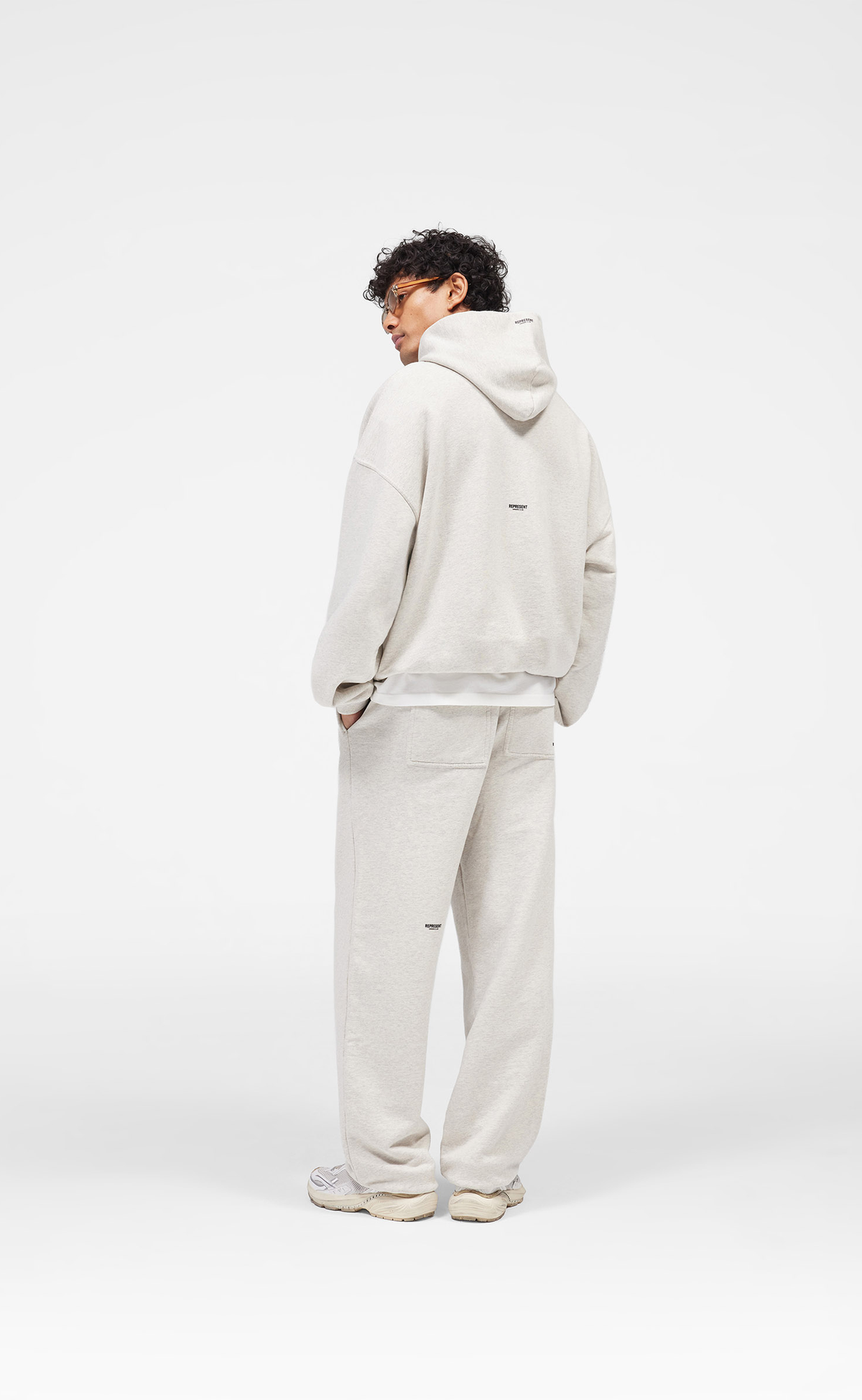 MICRO OWNERS CLUB CREAM MARL SWEATPANTS