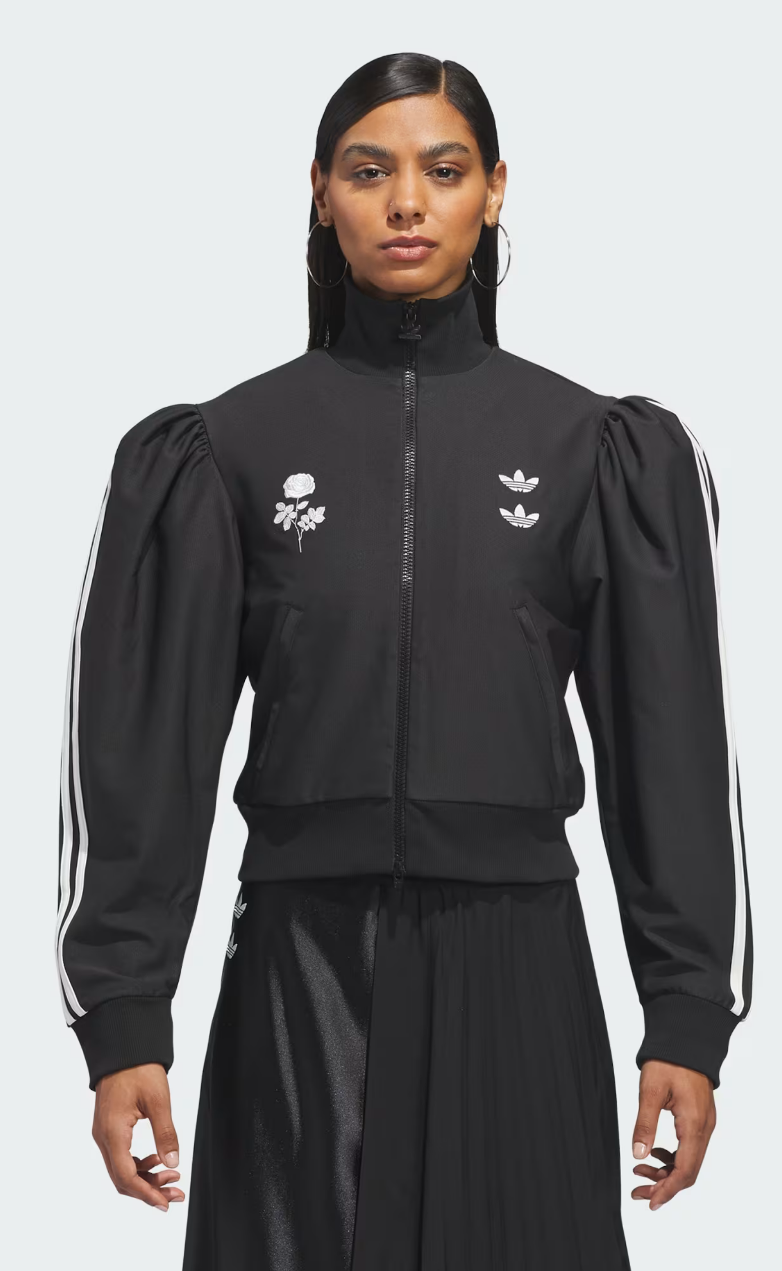 WC BLOUSE BLACK TRACK JACKET