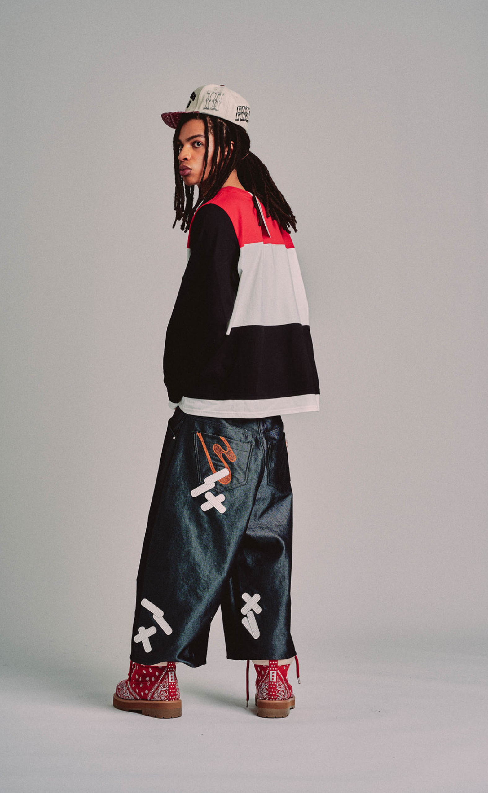STRADA LOW BANDANA RED BOOTS