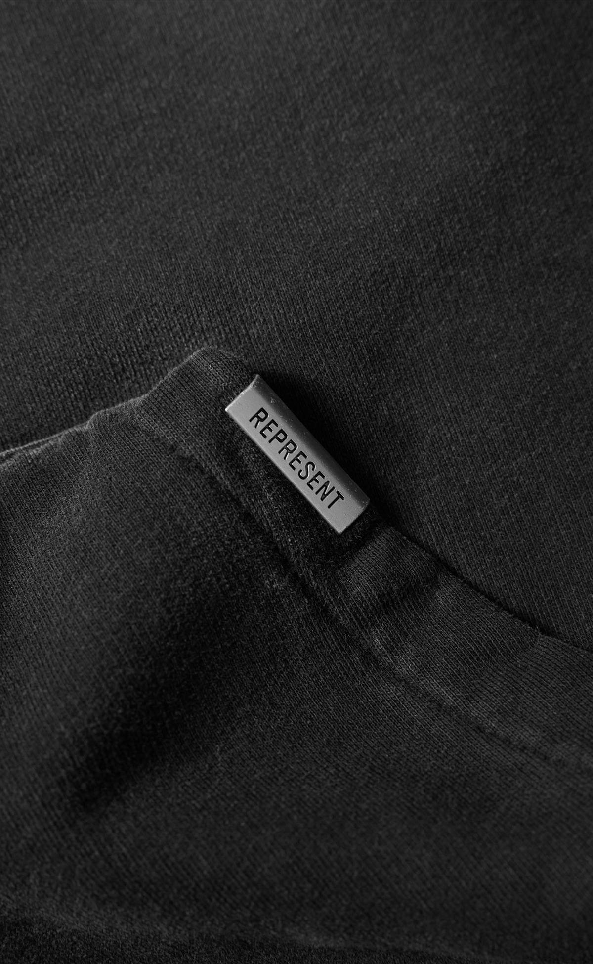 OWNERS CONTRAST VINTAGE BLACK HOODIE