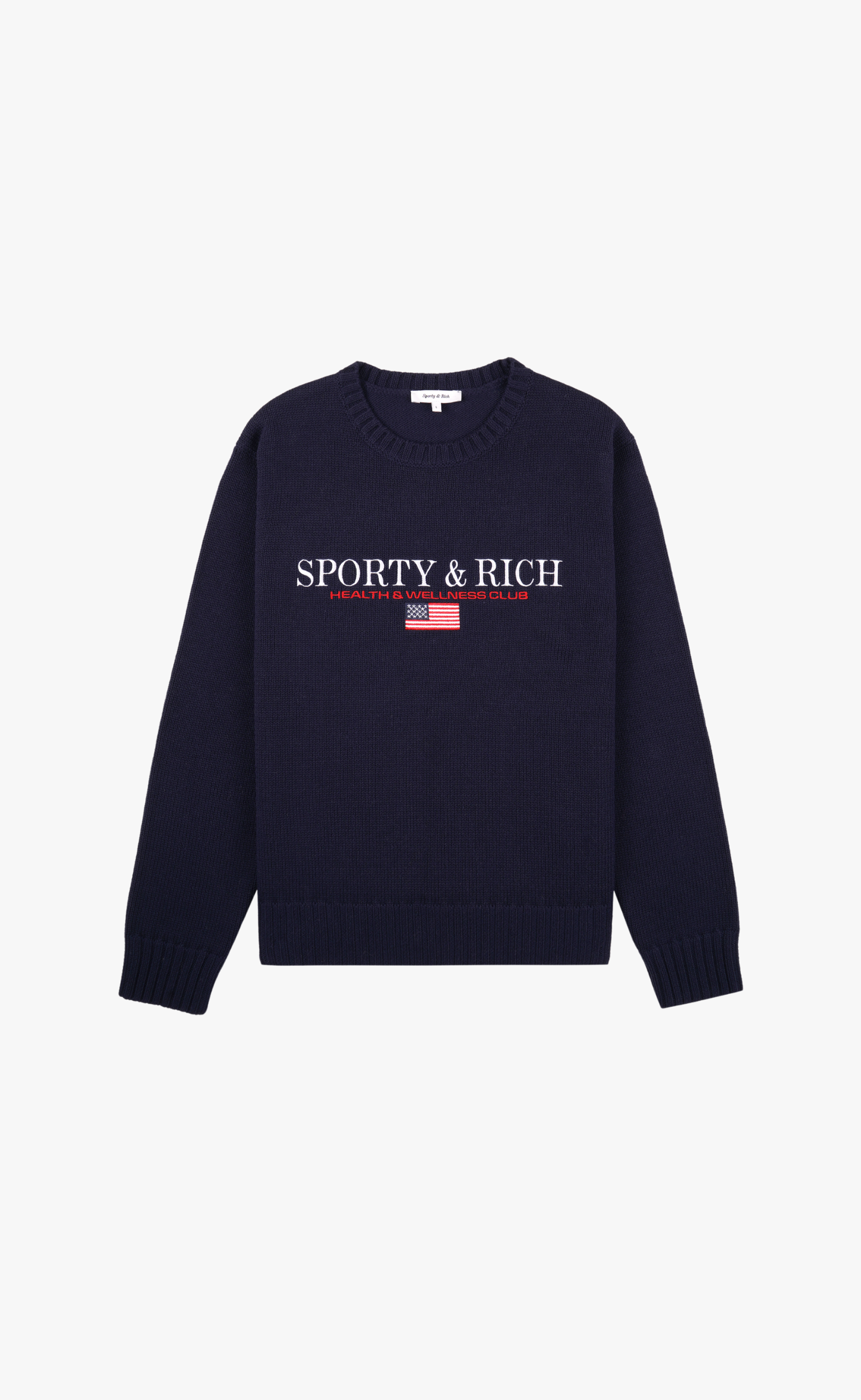 S&R NAUTICAL COTTON NAVY SWEATER