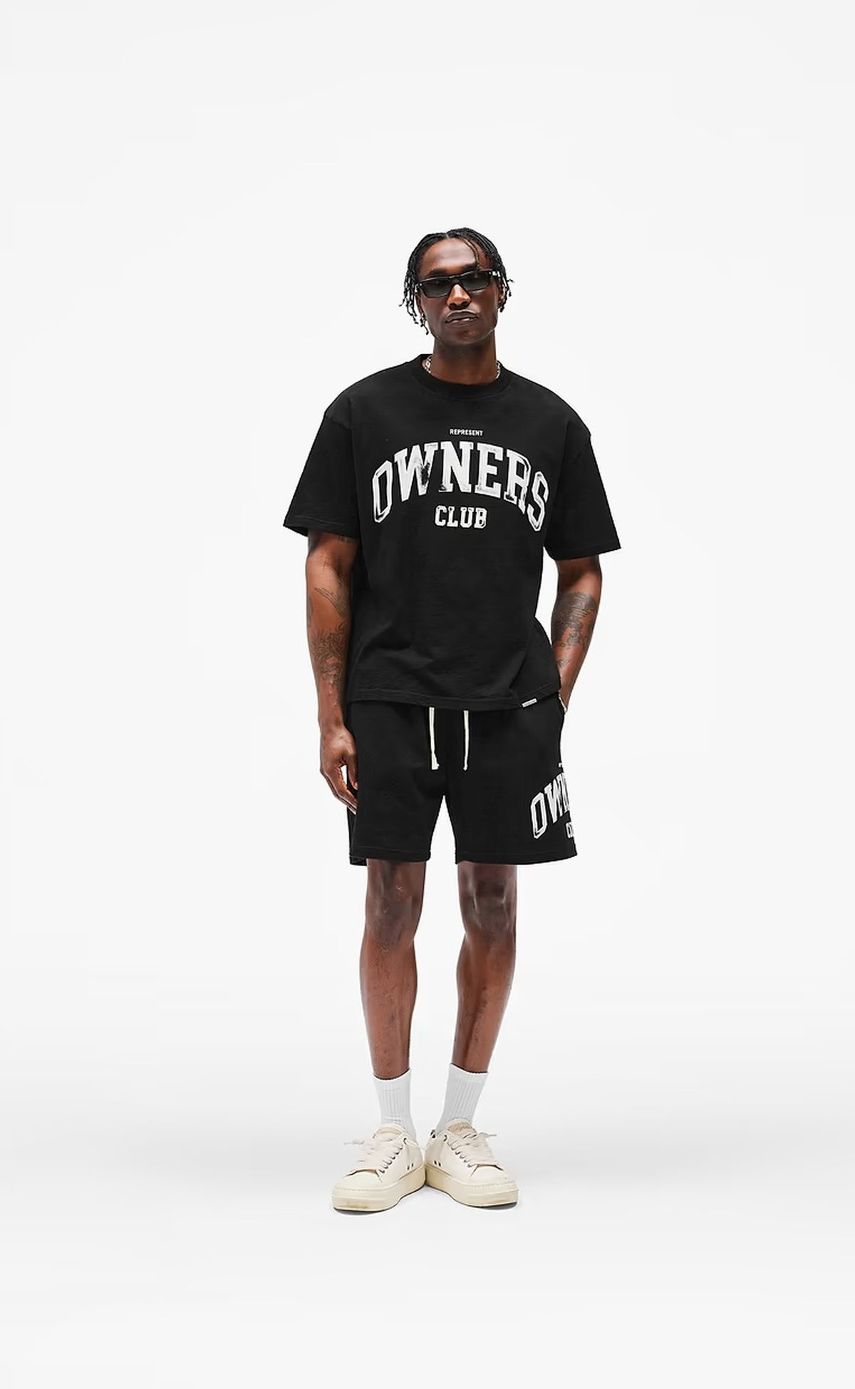 OWNERS MESH JET BLACK SHORTS