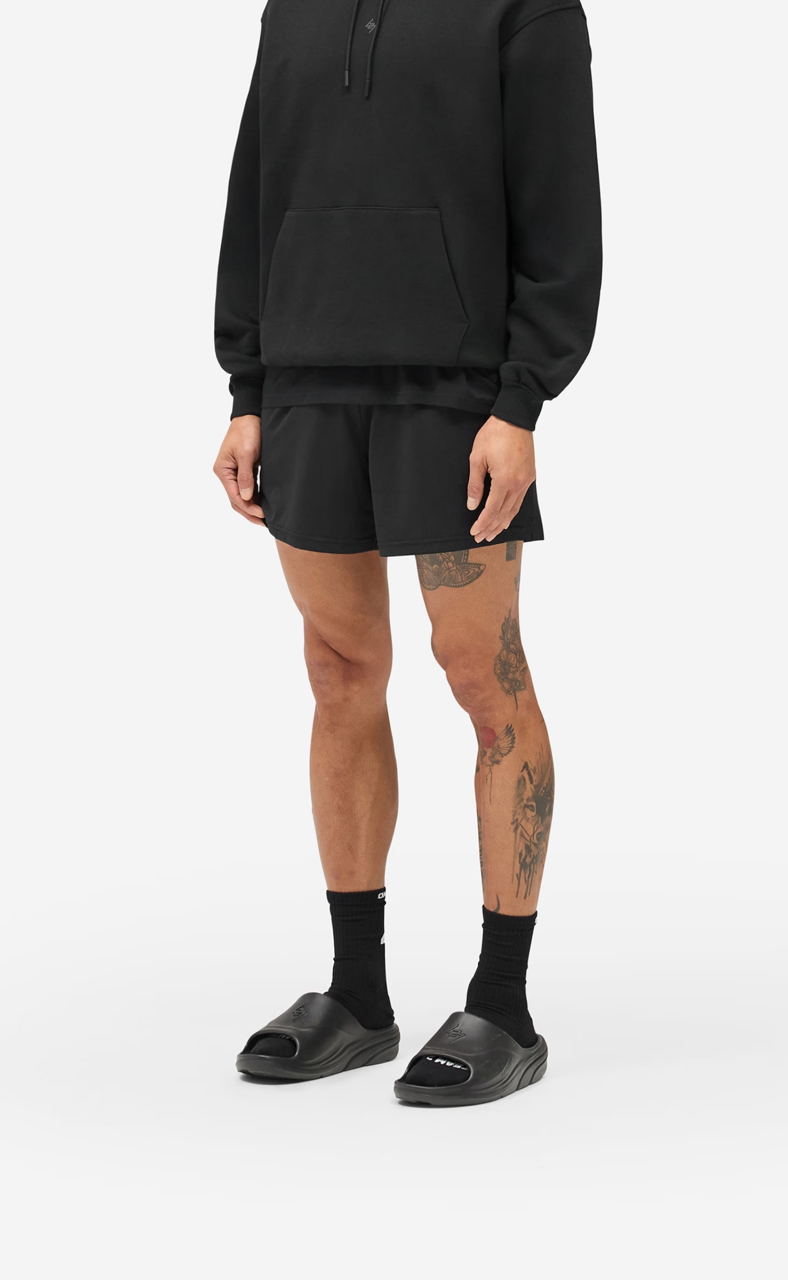 247 DNA MESH JET BLACK SHORTS