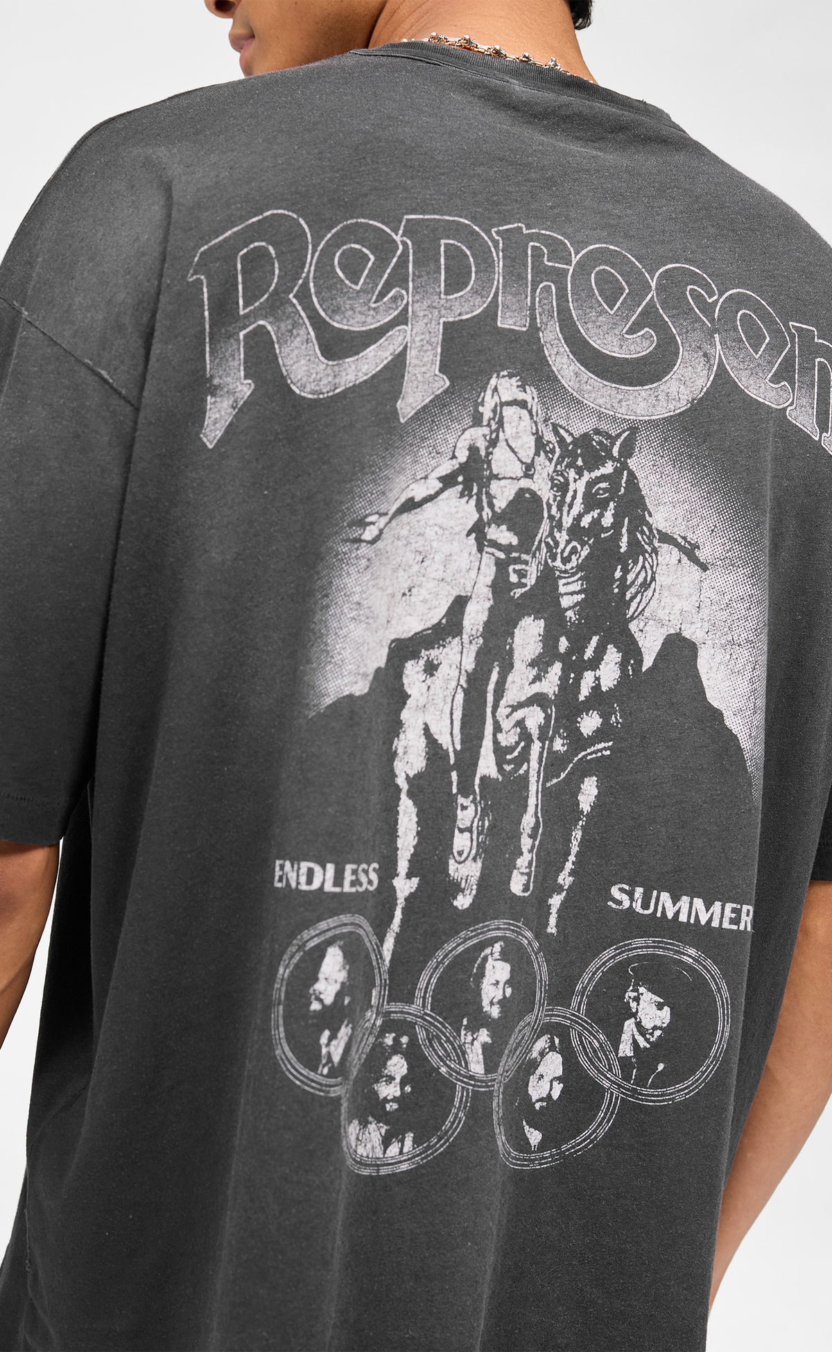 BEACH BOYS ENDLESS SUMMER STAINED BLACK T-SHIRT