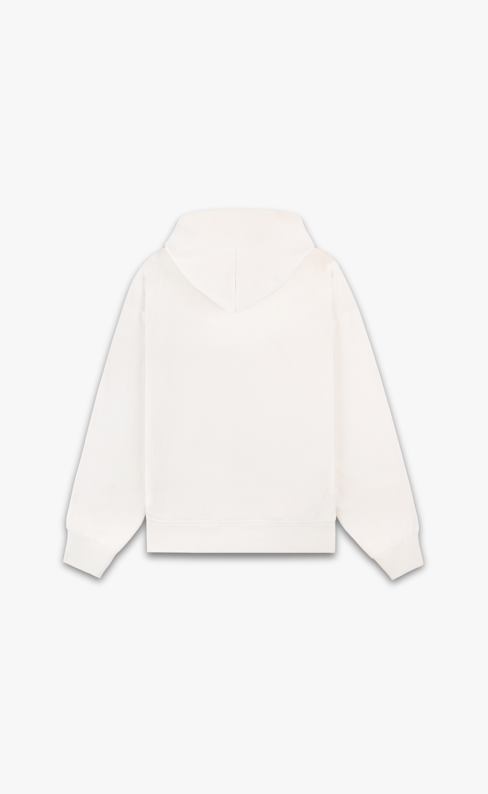 VENDOME SCRIPT EMBROIDERED ECRU HOODIE