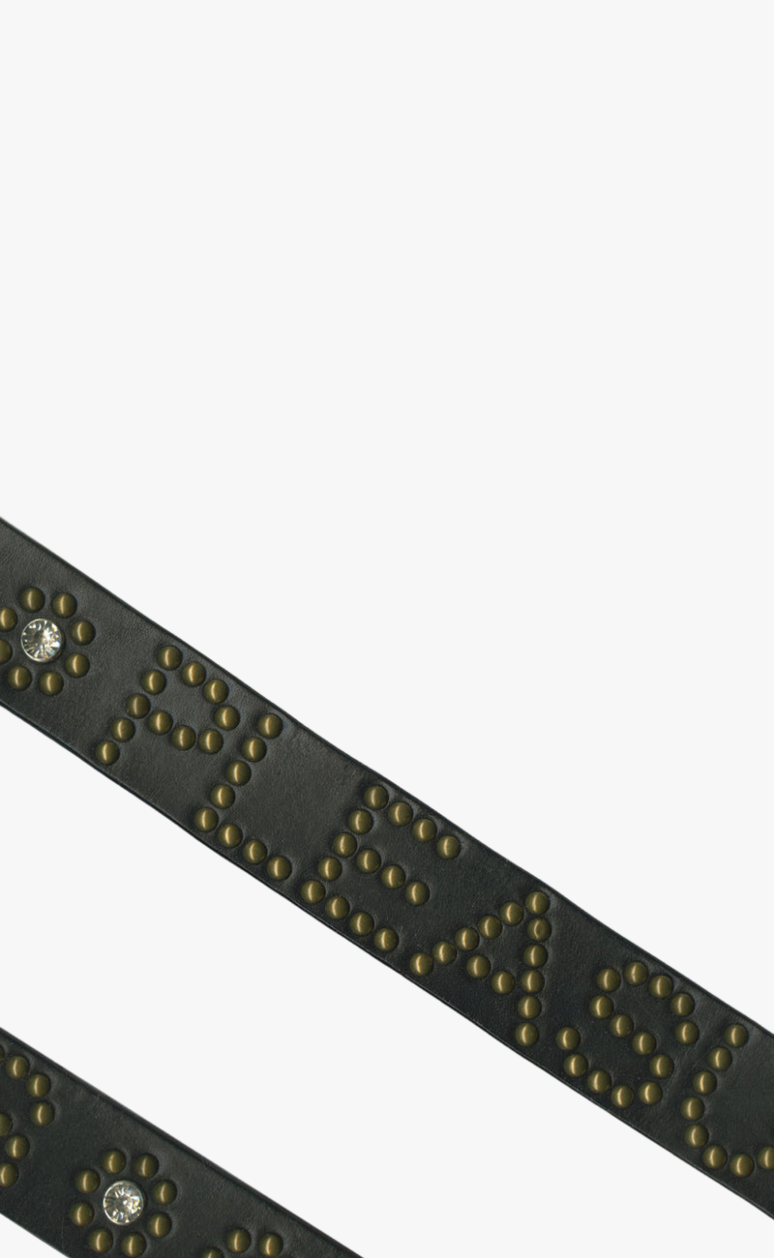 STUDDED BLACK BELT