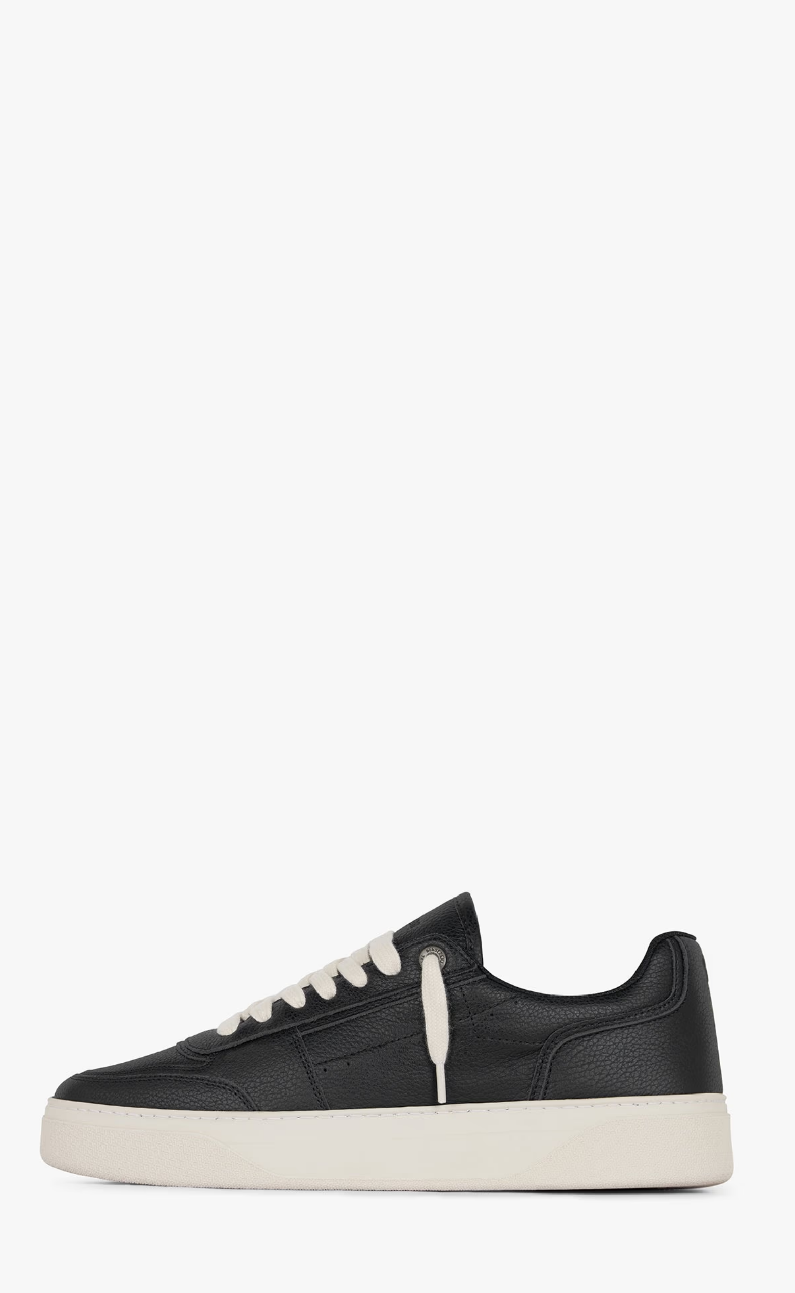 INITIAL LEATHER BLACK SNEAKER