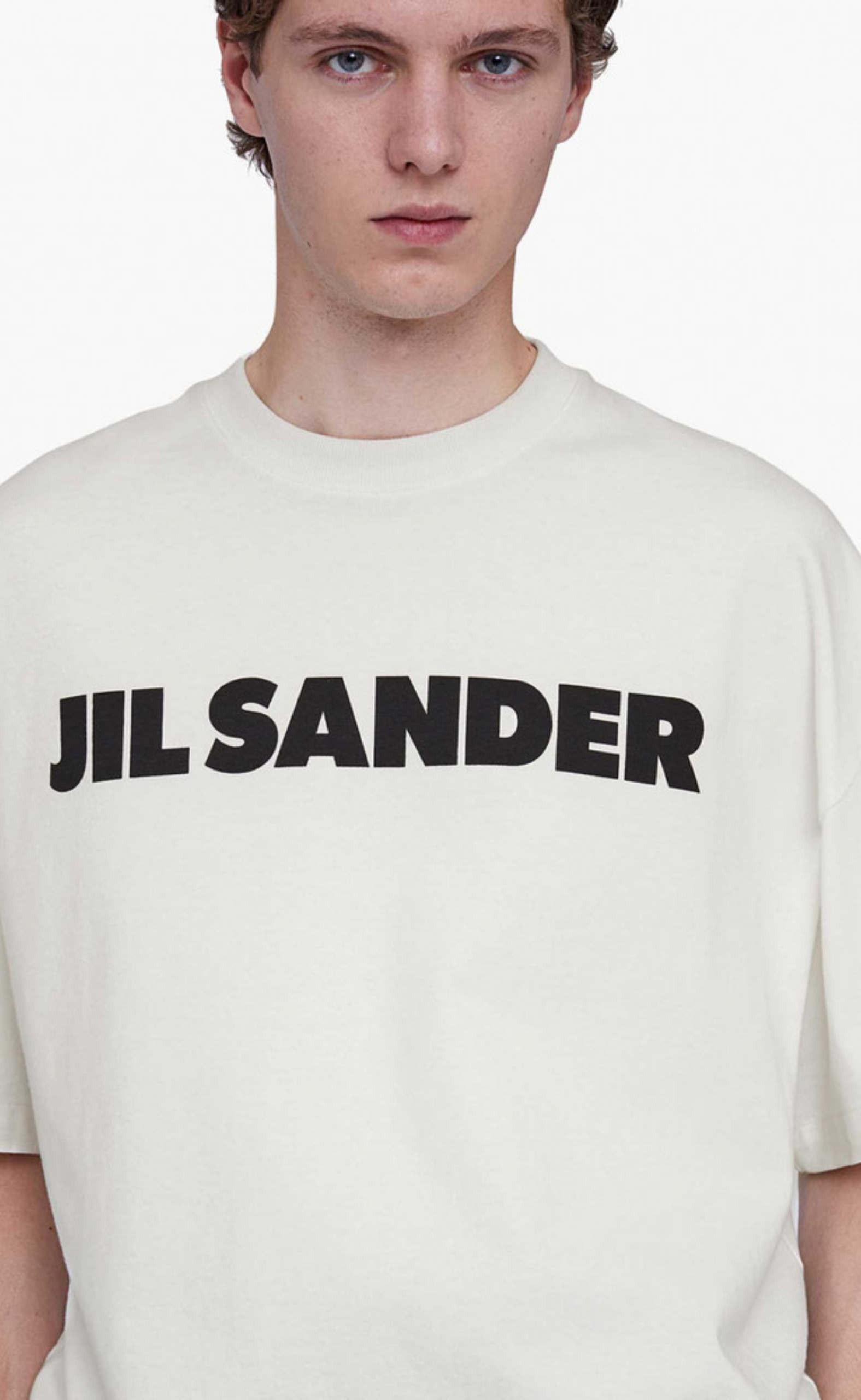 LOGO PRINT BOXY PORCELAIN T-SHIRT